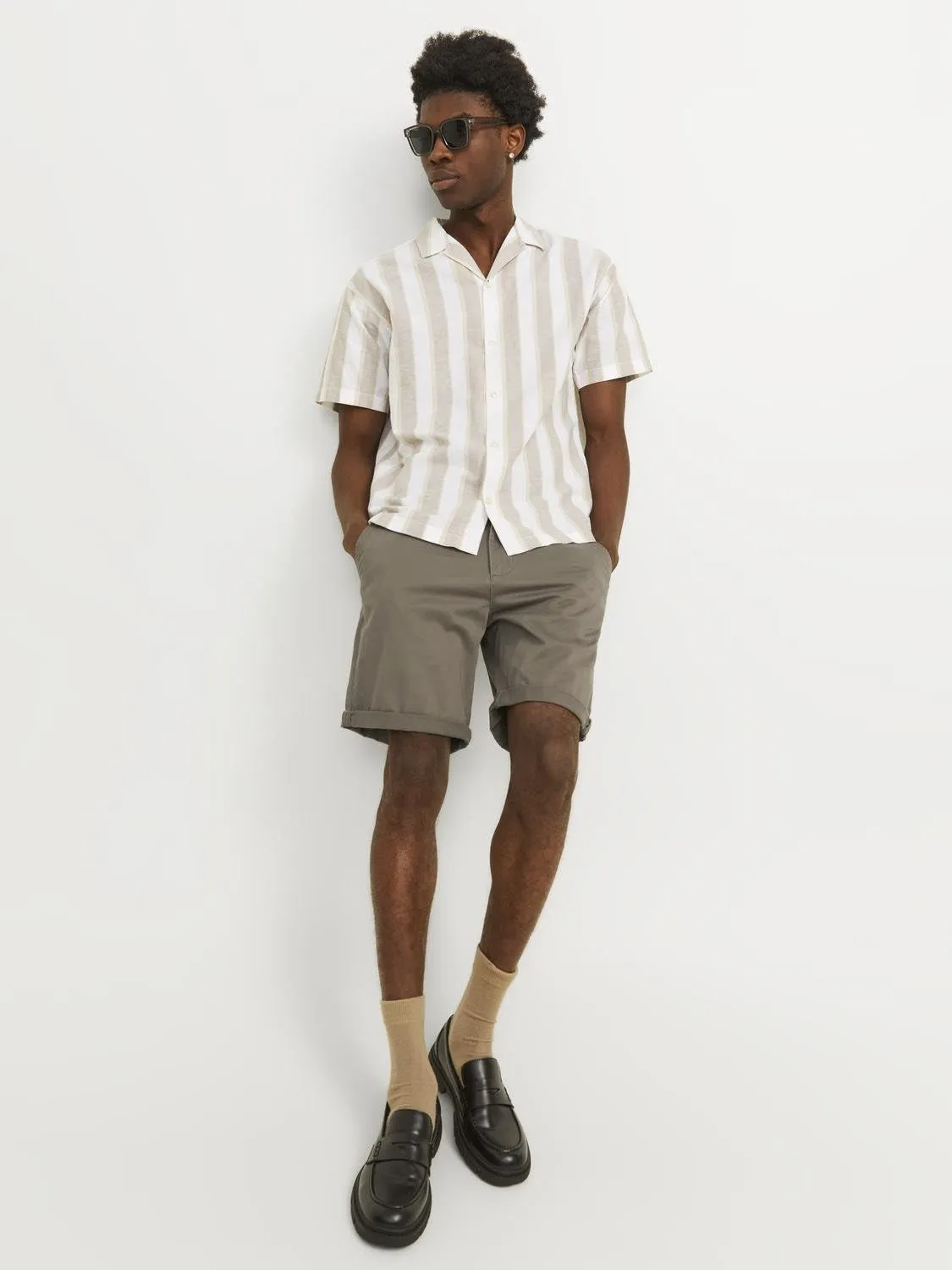 Jack & Jones Pantaloncini Chino da Uomo, Taglio Regolare, Confezione da 2 (Bungee Cord/White), XL - immagine 5