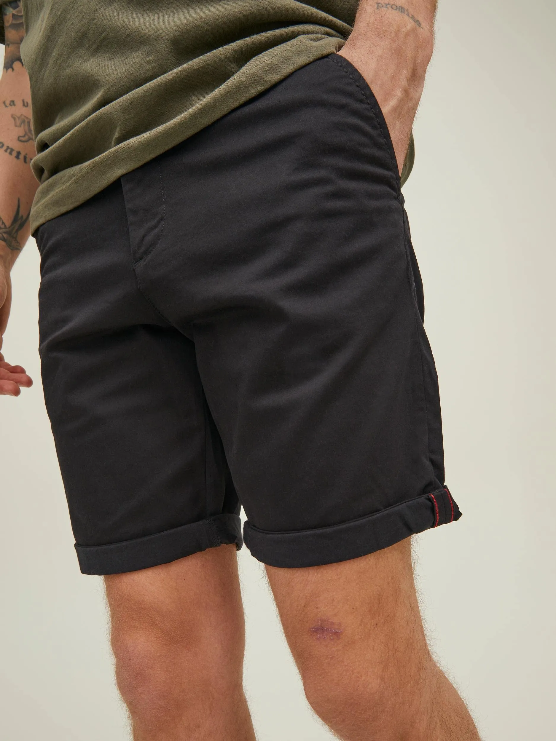 Jack & Jones Male Regular Fit Chino Shorts, 2 Pack (Insignia Blue/Nero), 3XL - immagine 8