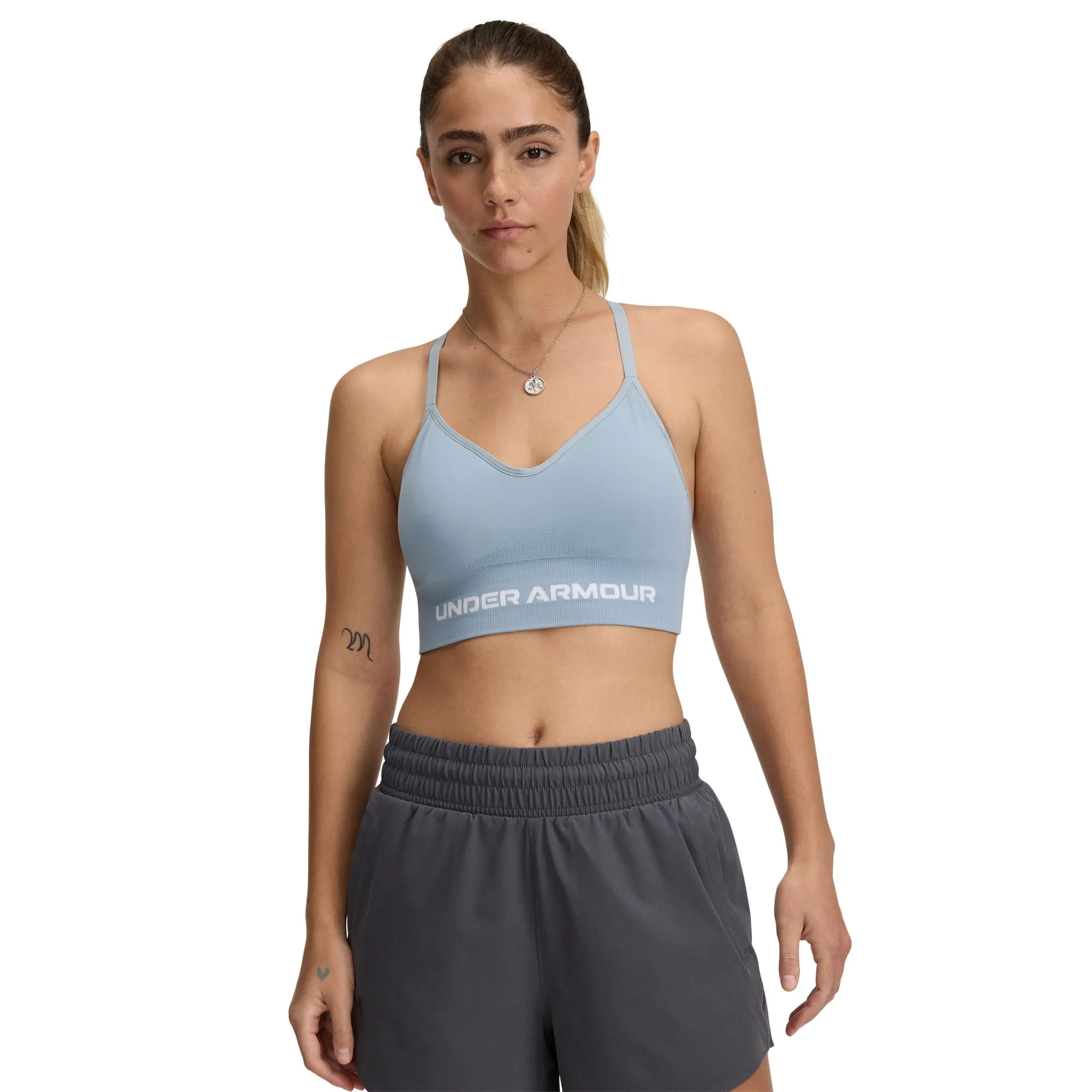 Under Armour Vanish Reggiseno Sportivo Senza Cuciture Basso Supporto da Donna, L - immagine 1