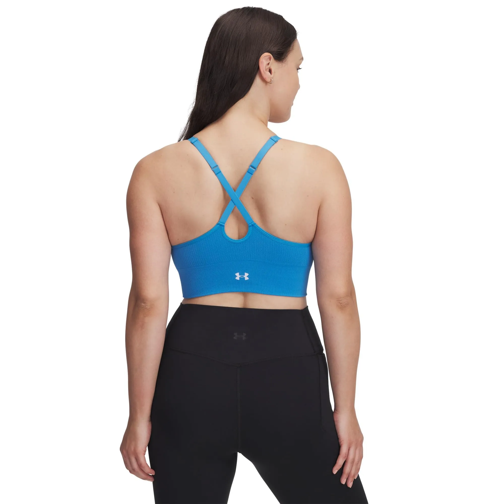 Under Armour Vanish Reggiseno Basso senza cuciture da donna, Ether Blu (452), XL - immagine 2