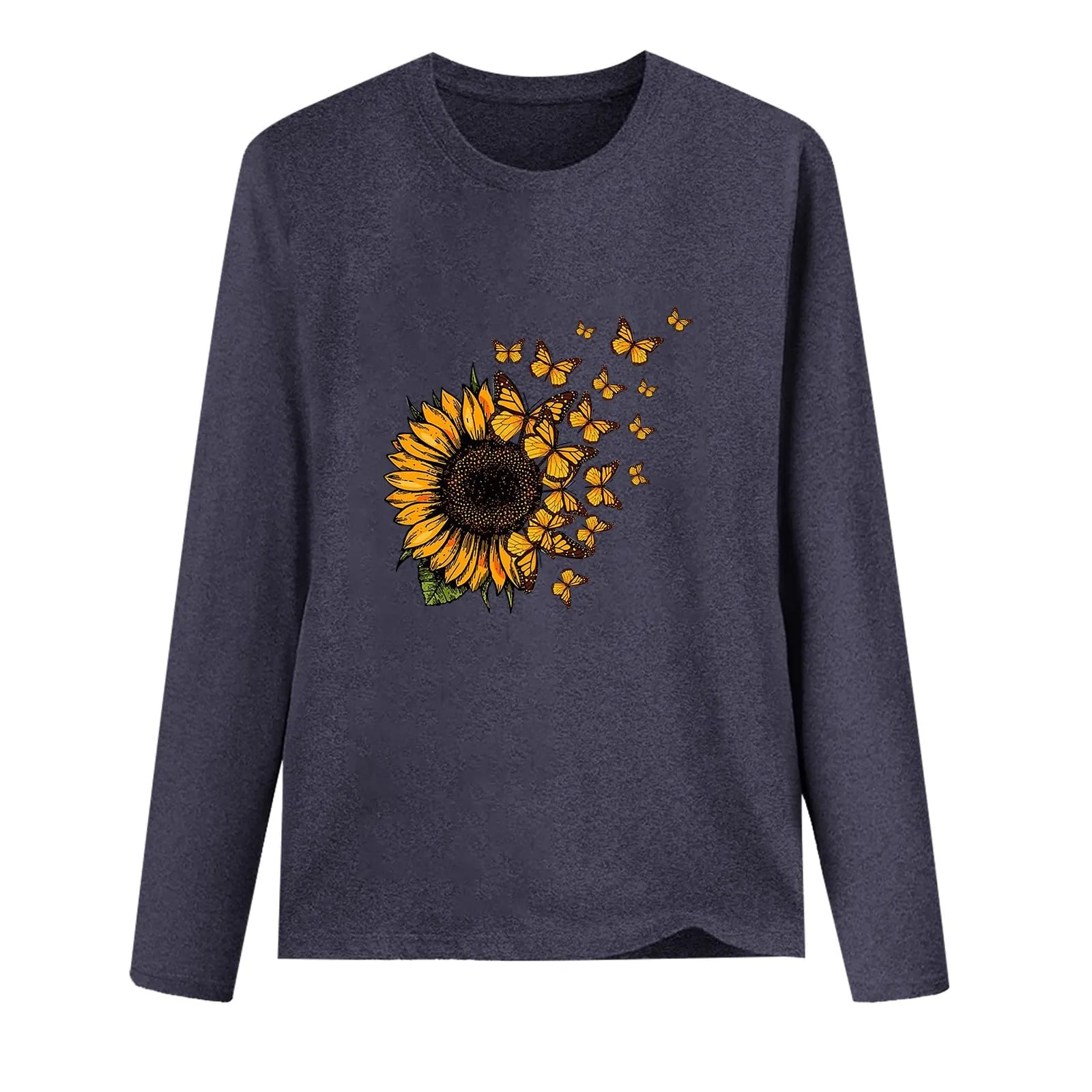 Uwdiohq Maglia Manica Tre Quarti Grigio Scuro L - immagine 2