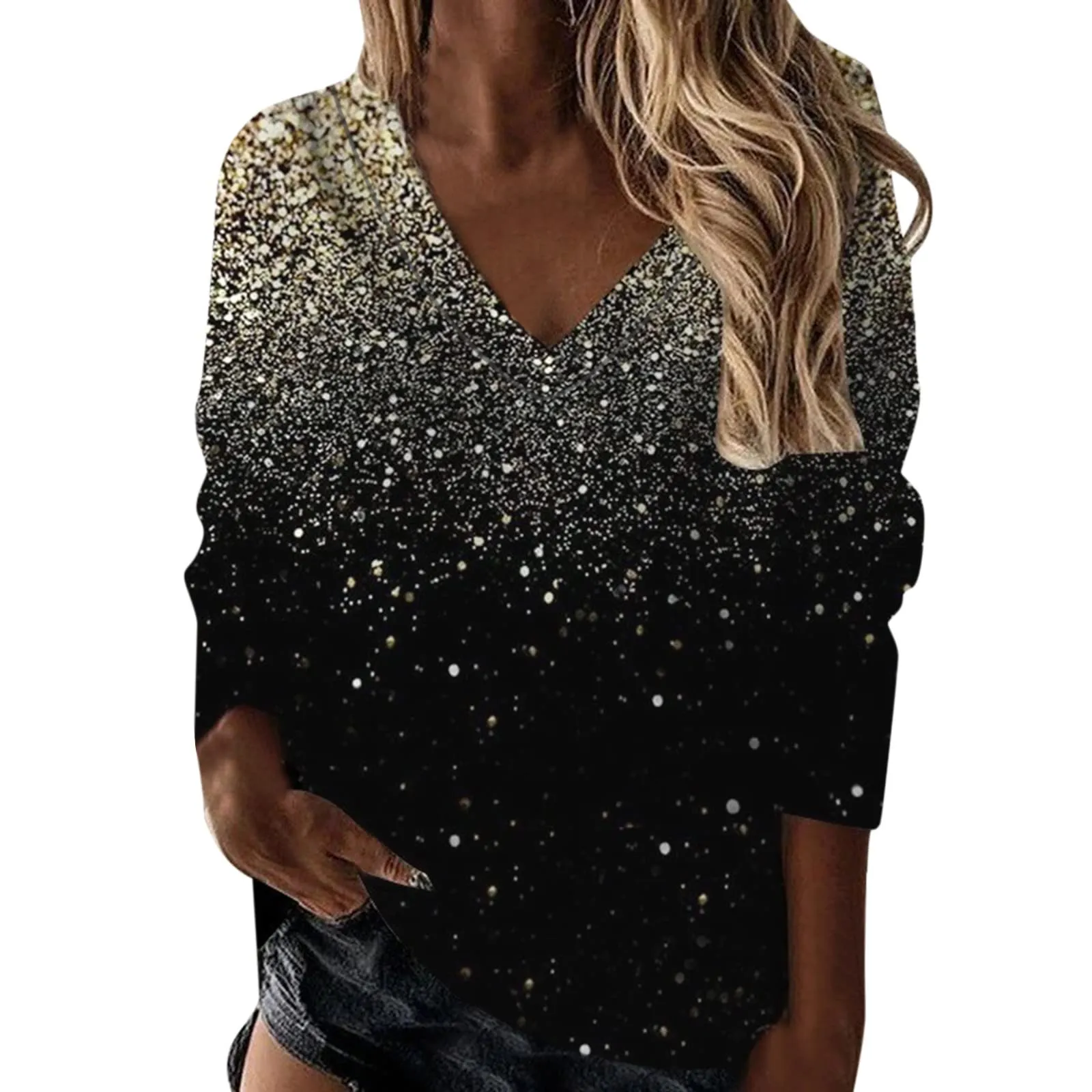 Uwdiohq Magliette Rosse Donna XL Nero - immagine 1