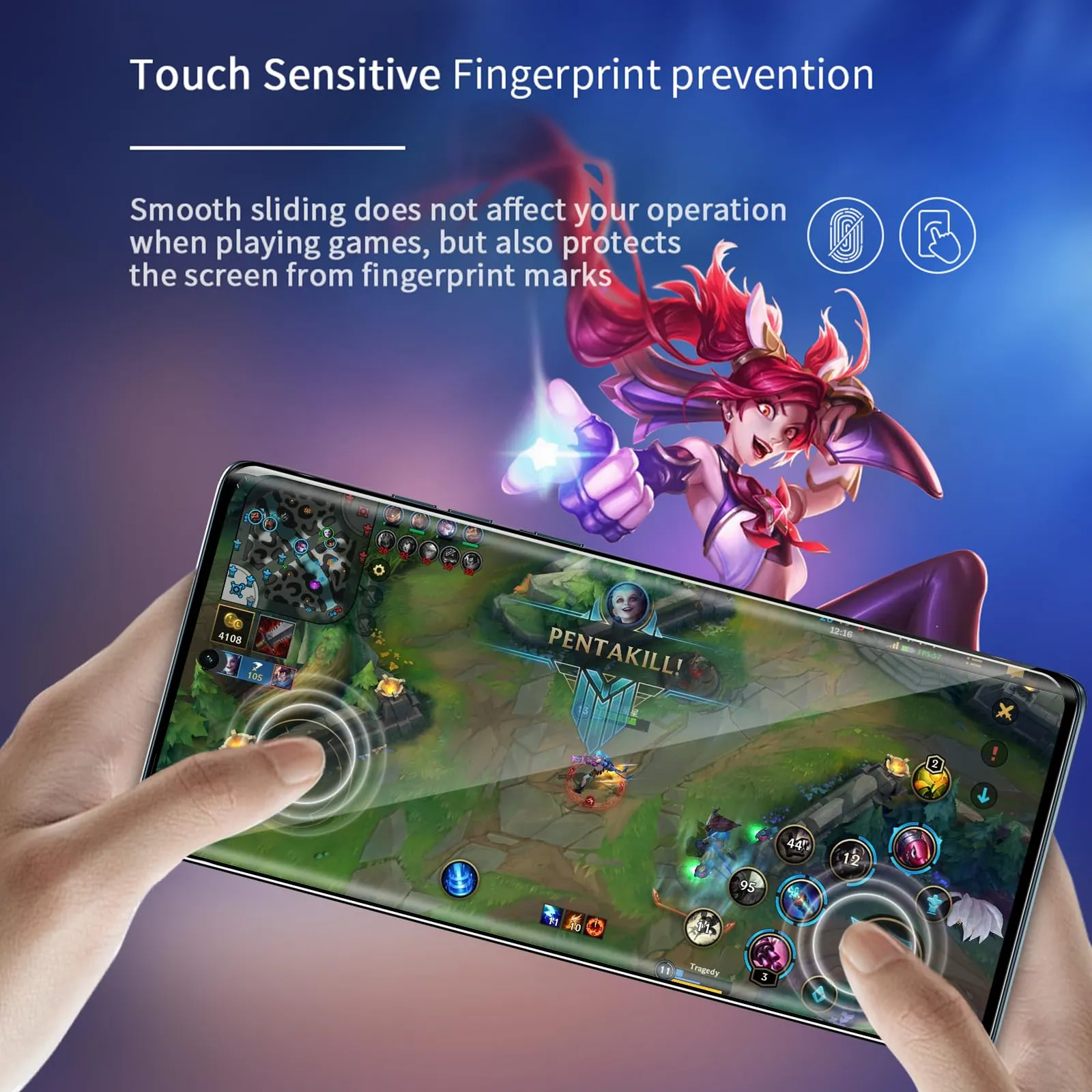 ELYCO Vetro Temperato per Motorola Moto Edge 50 Fusion, 2+2 Pezzi - immagine 4