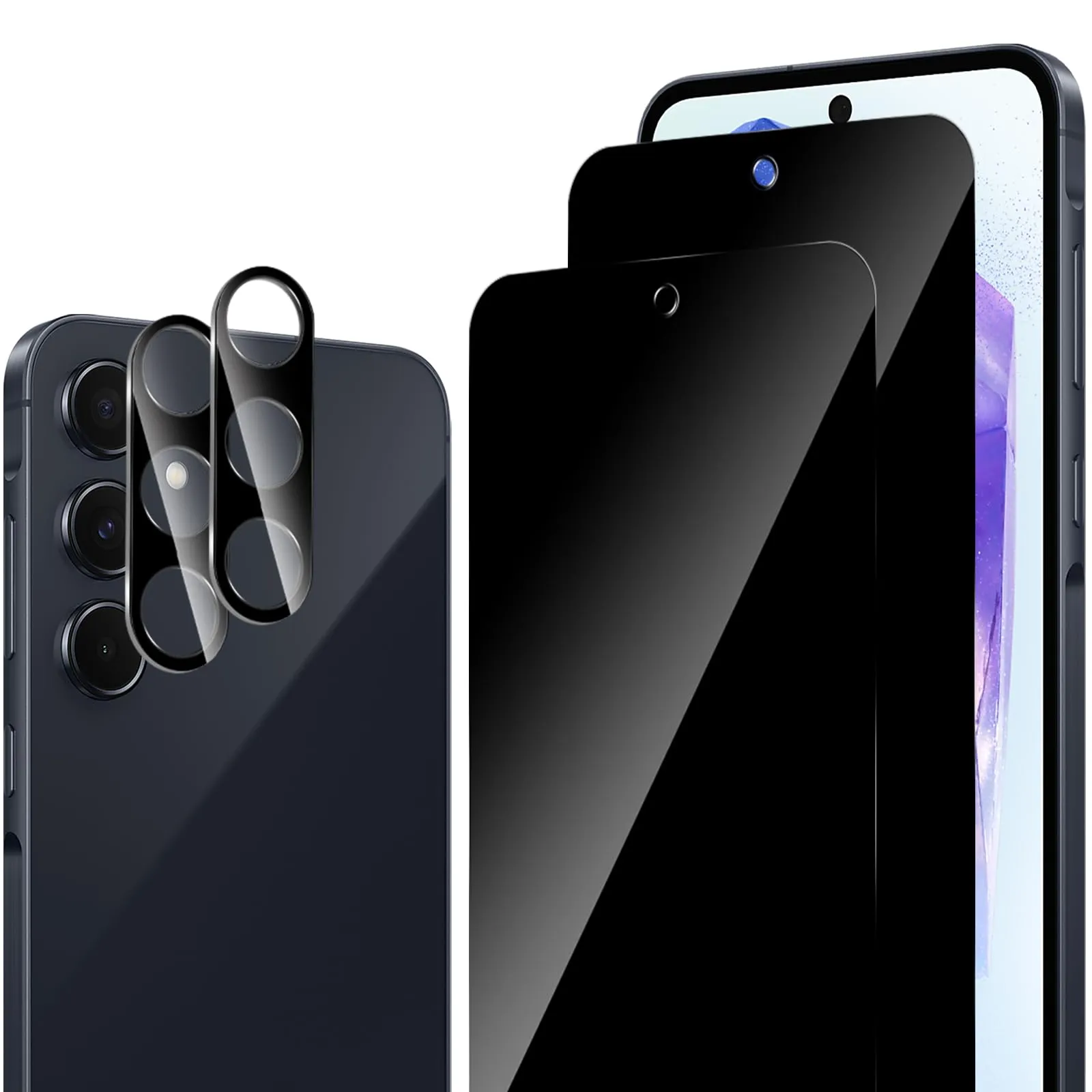 ELYCO Vetro Temperato Privacy per Samsung Galaxy A55 5G, 2+2 Pezzi - immagine 1