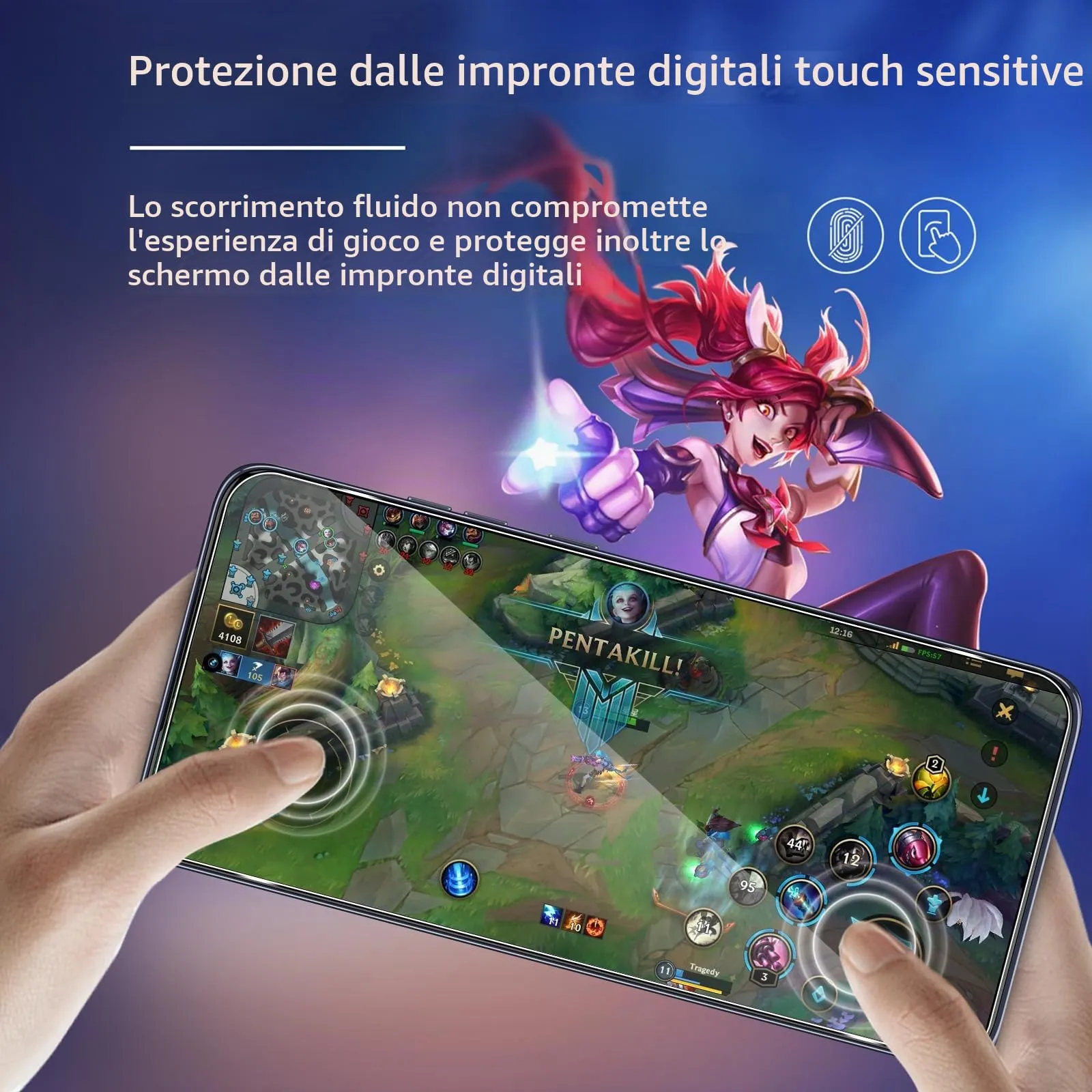 ELYCO Vetro Temperato per Motorola Moto Edge 60 Neo/50 Neo, 3 Pezzi - immagine 4