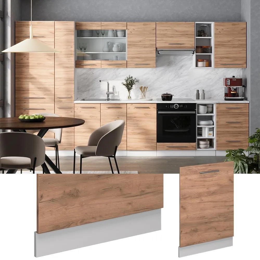 Vicco Frontale Lavastoviglie Fame-Line Rovere Dorato 60 cm - immagine 2