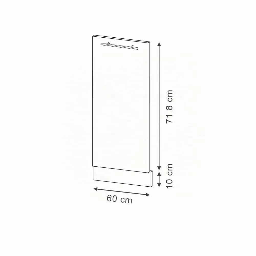 Vicco Fame-Line Frontale Lavastoviglie Bianco Lucido 60 cm - immagine 3