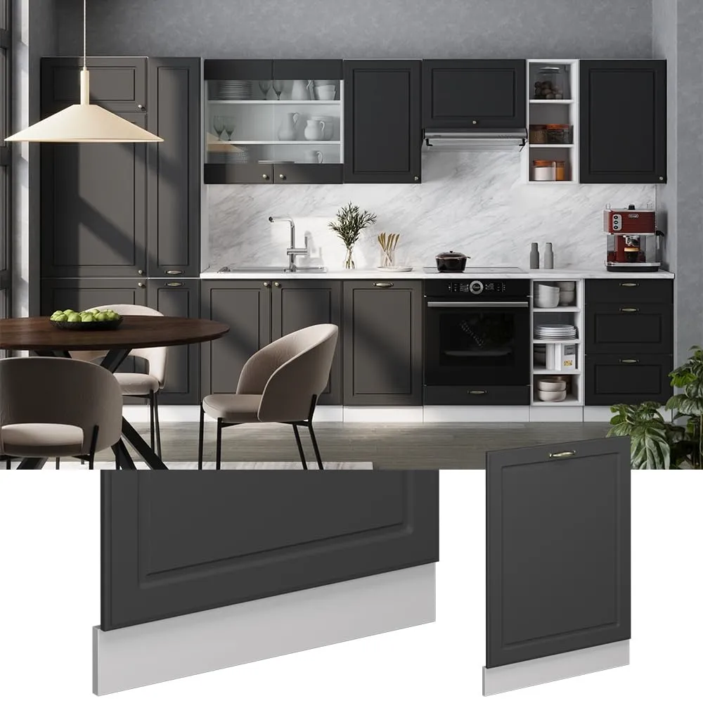 Vicco Frontale Lavastoviglie Fame-Line Antracite-Oro 60 cm - immagine 2