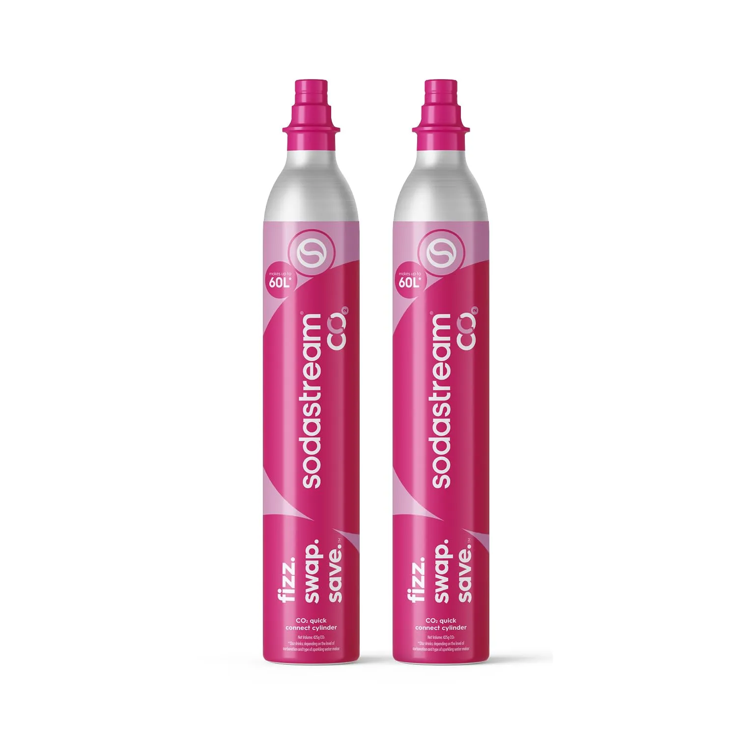 SodaStream Cilindro CO2 Quick Connect, 2 pezzi, fino a 120L - immagine 1