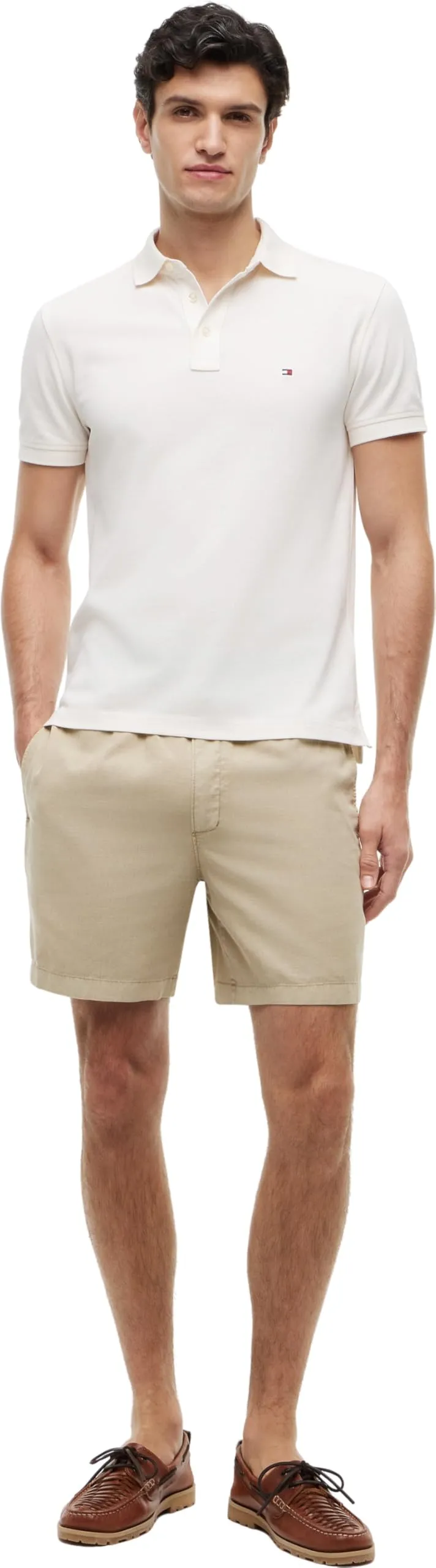 Tommy Hilfiger 1985 Slim Fit Polo Shirt, Ivory Petal, S - immagine 5
