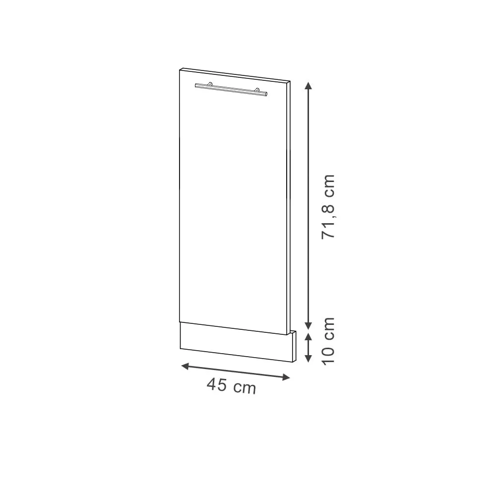 Vicco Fame-Line Frontale Lavastoviglie Verde Country 45 cm - immagine 3