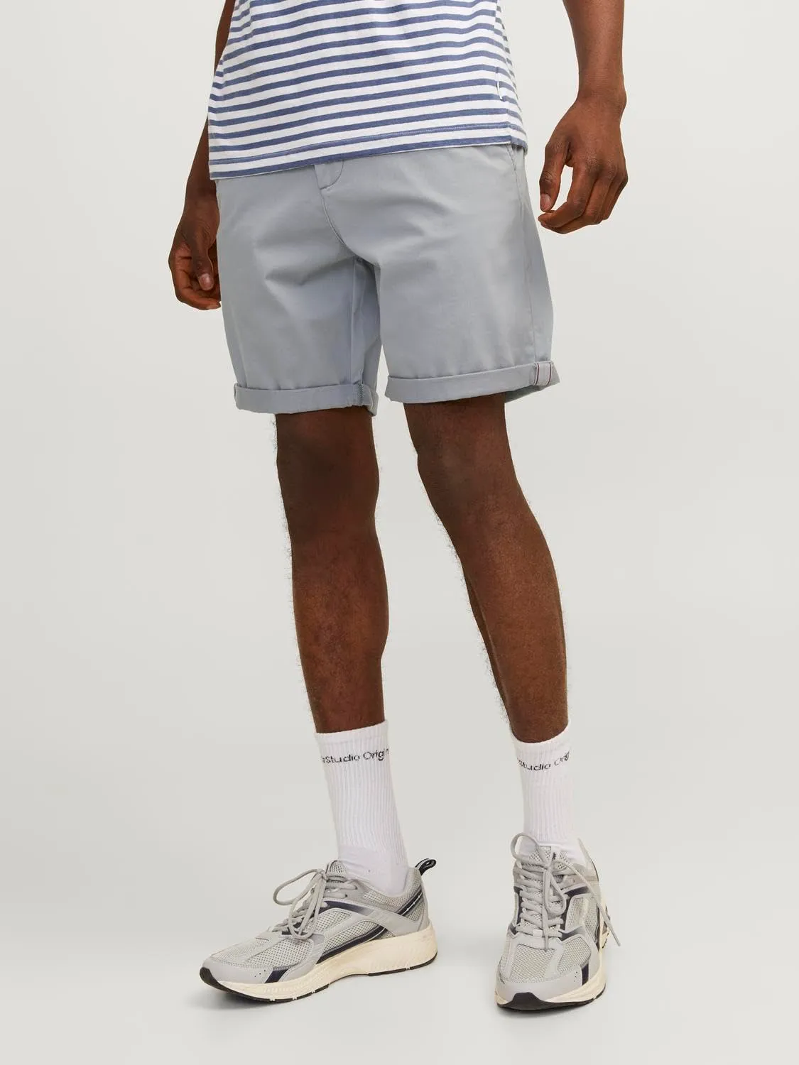 Jack & Jones Regular Fit Chino Shorts, Pack of 2 (Ultimate Grey/Crockery), S - immagine 4