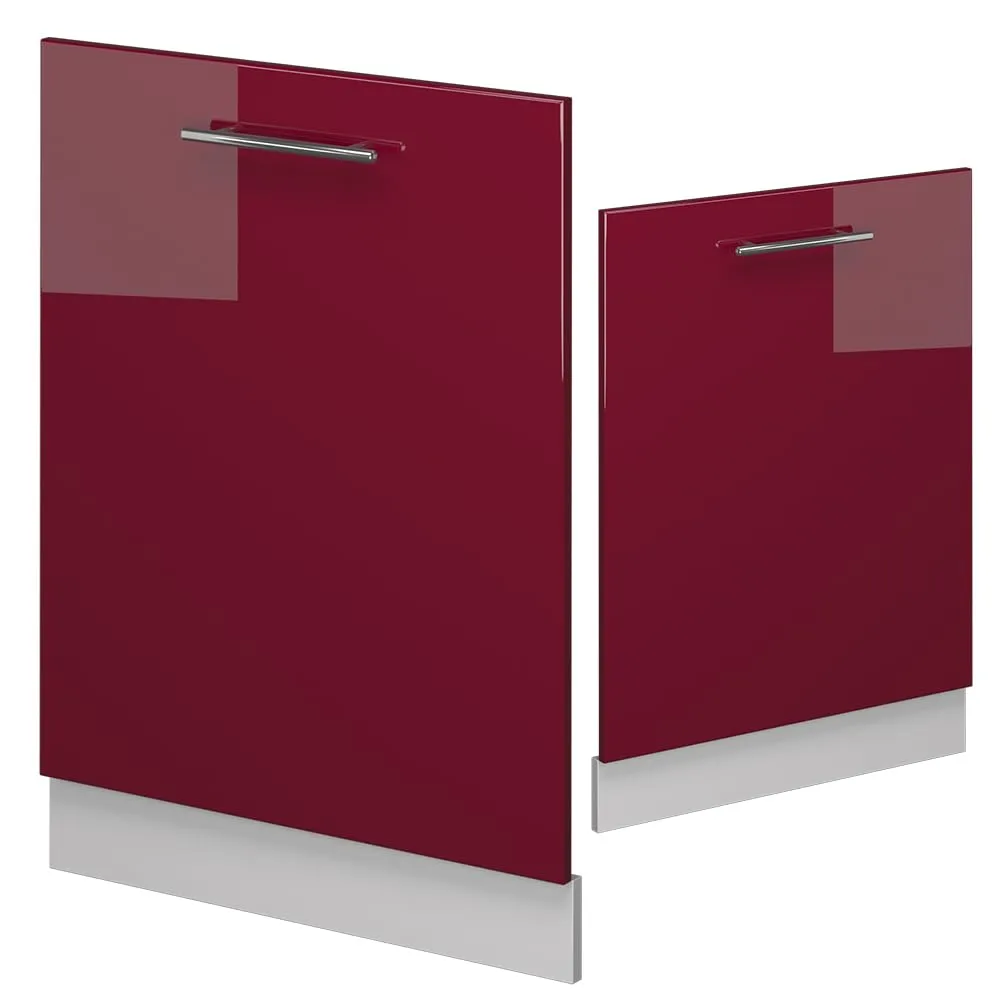 Vicco Frontale Lavastoviglie Fame-Line Bordeaux Lucido 60 cm - immagine 4