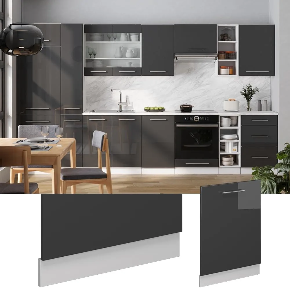 Vicco Frontale Lavastoviglie Fame-Line Antracite Lucido 60cm - immagine 2