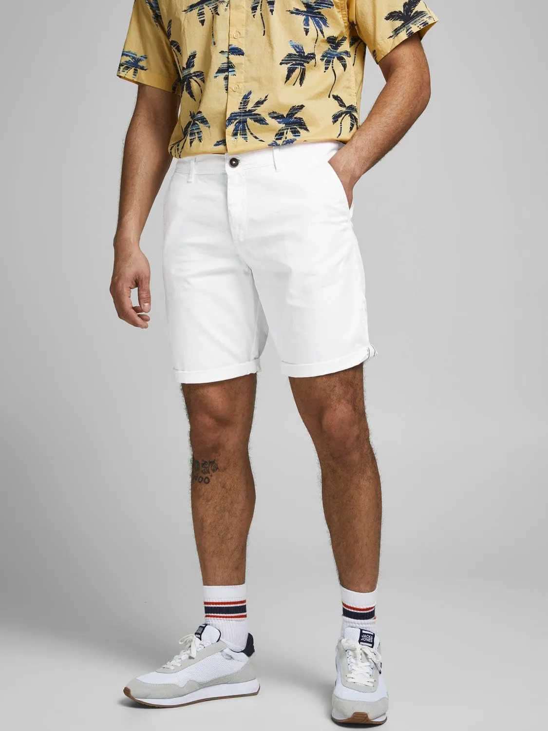 Jack & Jones Cinese Regular Fit Shorts, 2-Pack (Bungee Cord/White), 3XL - immagine 3
