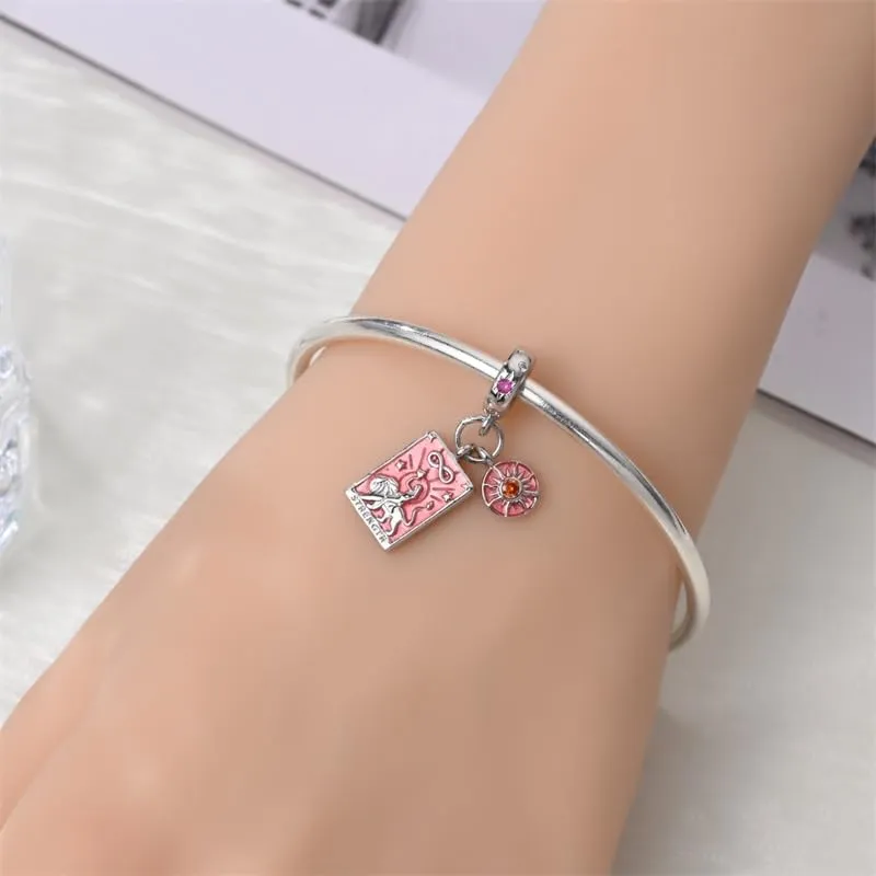 Pandach Bead Charm in Argento Sterling 925 con Cubic Zirconia per Braccialetti e Collane Europei - immagine 4