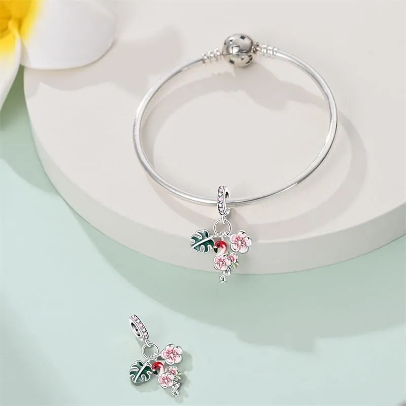 KUNSIR Ciondolo in Argento Sterling 925 e Cubic Zirconia per Braccialetti e Collane Europei - immagine 3