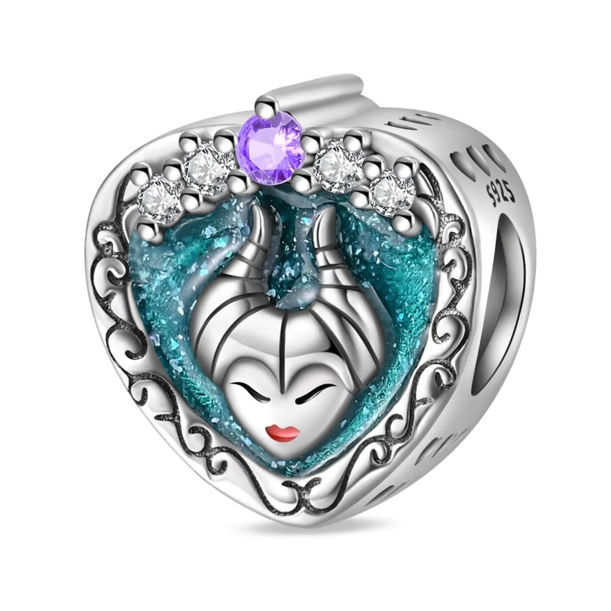 Pandach Bead Charm in Argento Sterling 925 con Cubic Zirconia per Braccialetti e Collane Europei - immagine 1
