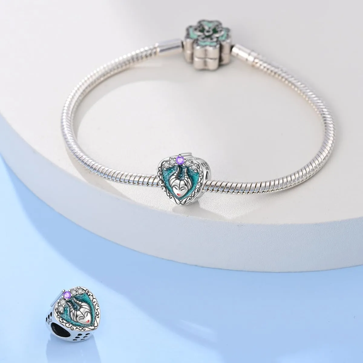 Pandach Bead Charm in Argento Sterling 925 con Cubic Zirconia per Braccialetti e Collane Europei - immagine 3