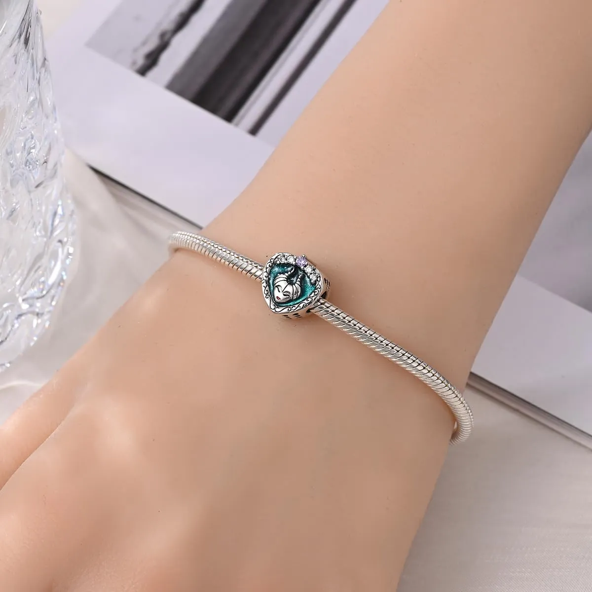 Pandach Bead Charm in Argento Sterling 925 con Cubic Zirconia per Braccialetti e Collane Europei - immagine 4