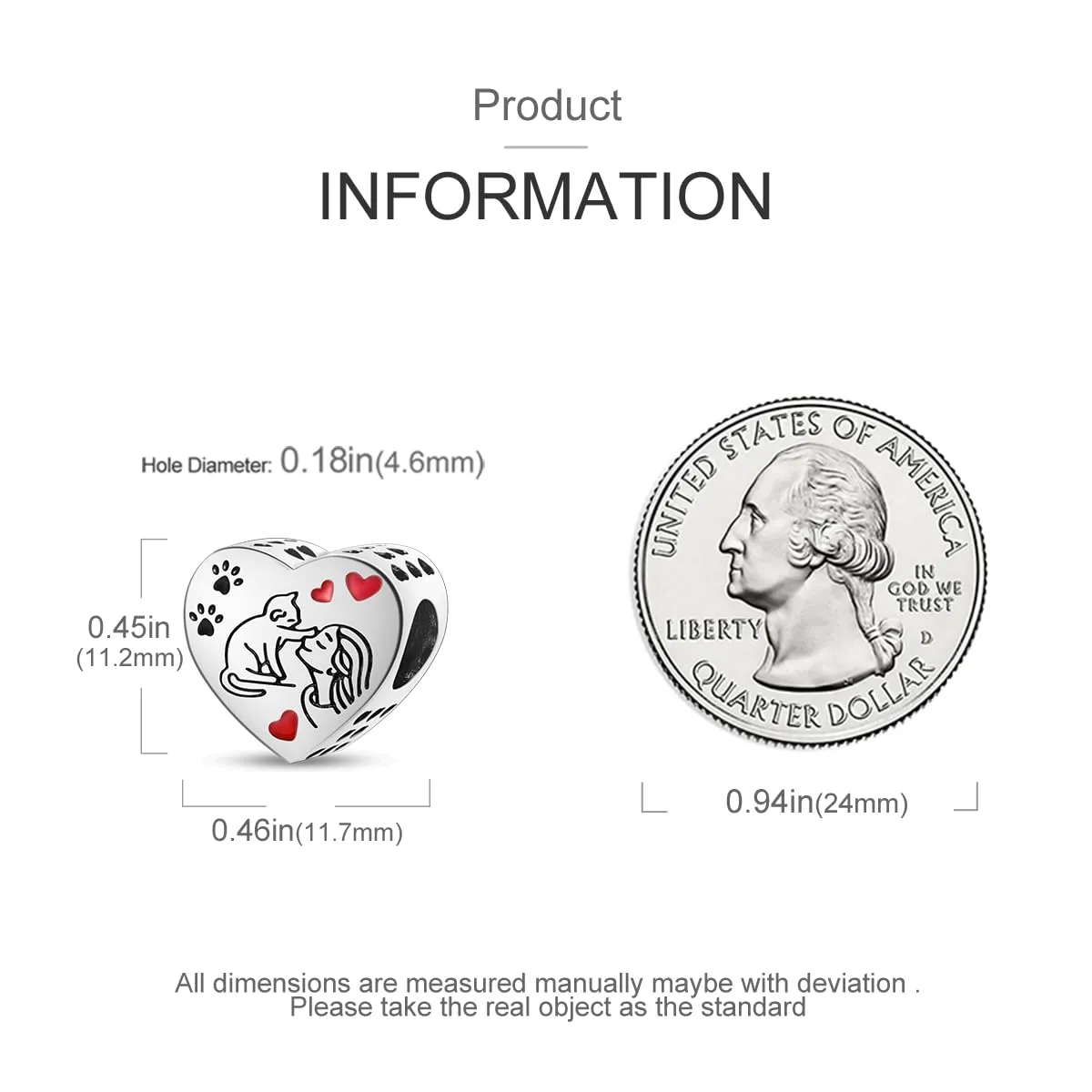 TINSLO Bead Charm in Argento Sterling 925 con Cubic Zirconia per Braccialetti e Collane Europee - immagine 5