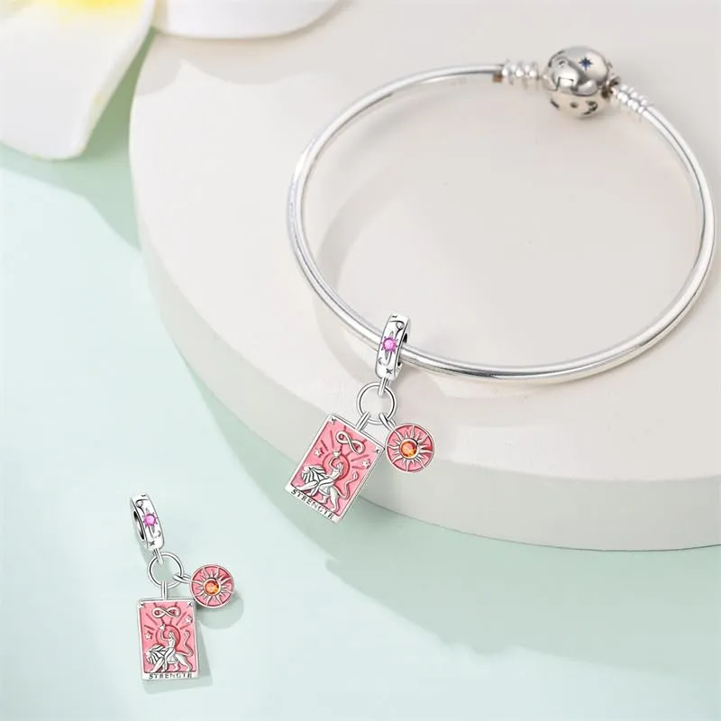 KUNSIR Ciondolo in Argento Sterling 925 con Cubic Zirconia per Braccialetti e Collane Europei - immagine 3