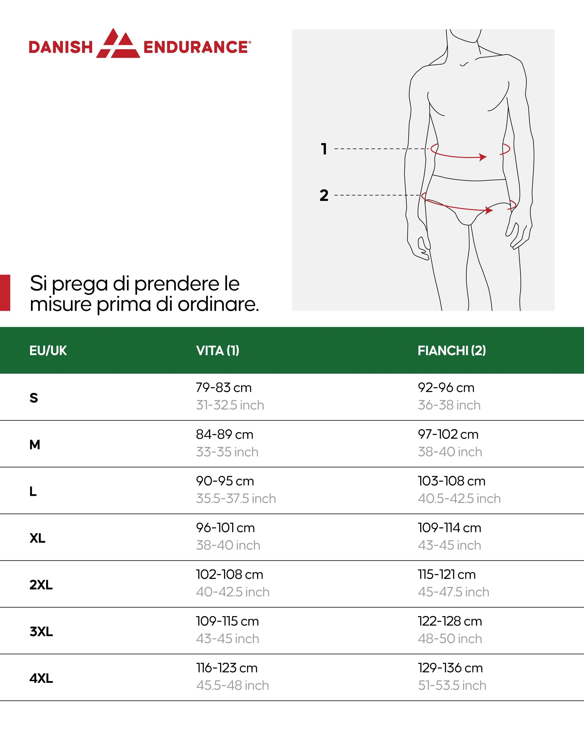Danish Endurance Slip Uomo in Cotone, 6 Paia Multicolore, XL - immagine 6