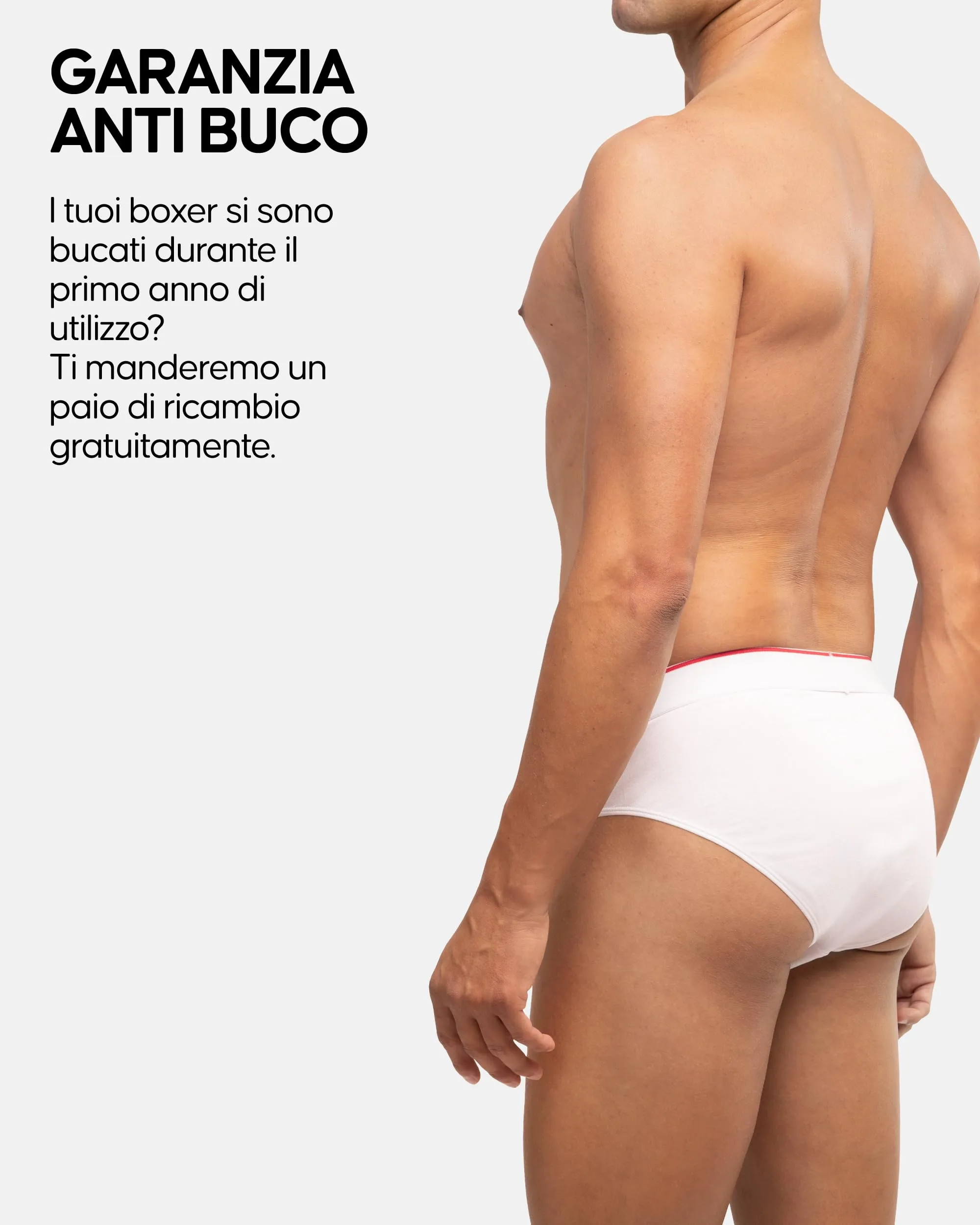 Danish Endurance Slip Uomo in Cotone, 6 Paia, Bianco, 3XL - immagine 4