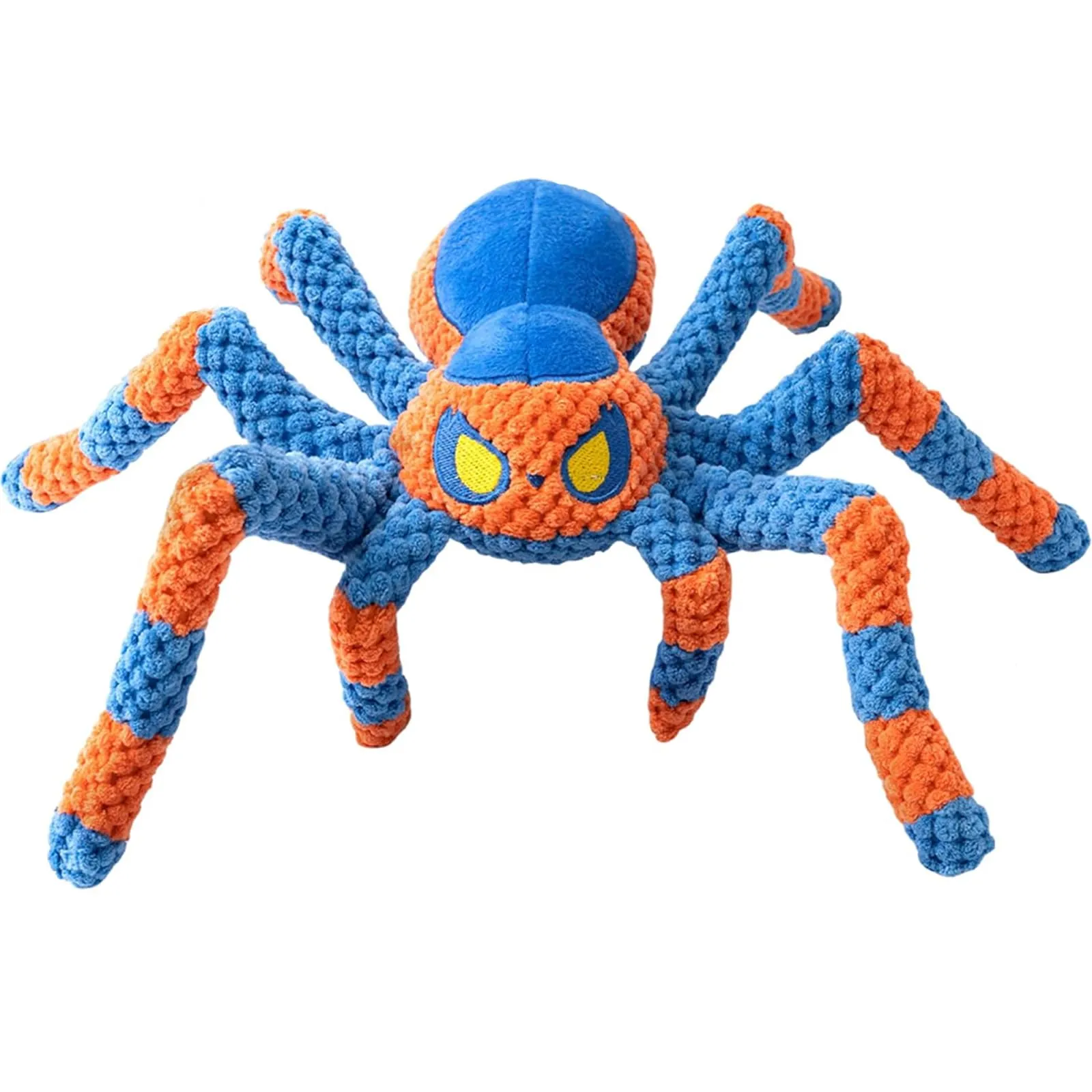 LEGEND SANDY Dog Toys for Aggressive Chewers, Large Interactive Squeaky Tug of War, Blue Spider - immagine 1