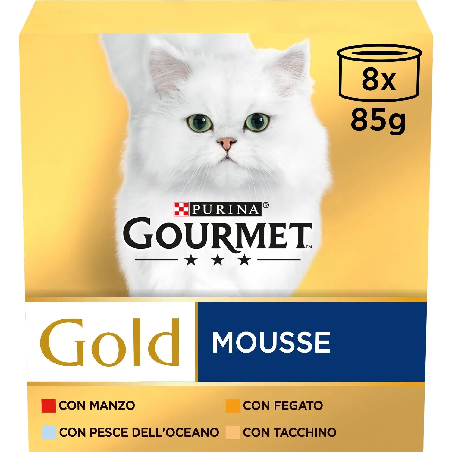 Gourmet Gold Cibo Umido per Gatti Adulti Mousse, 96 Lattine da 85 g - immagine 2