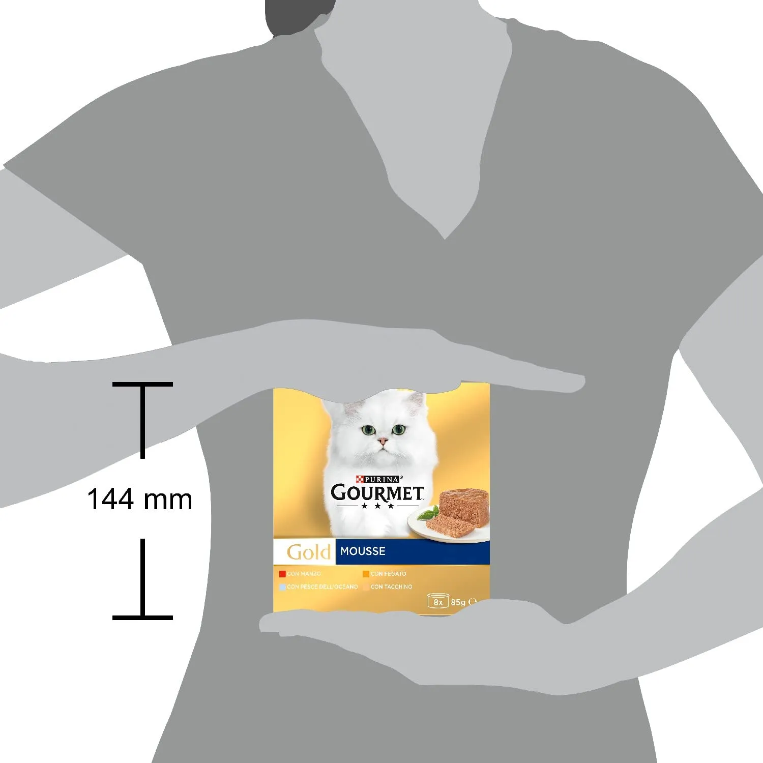 Gourmet Gold Cibo Umido per Gatti Adulti Mousse, 96 Lattine da 85 g - immagine 3