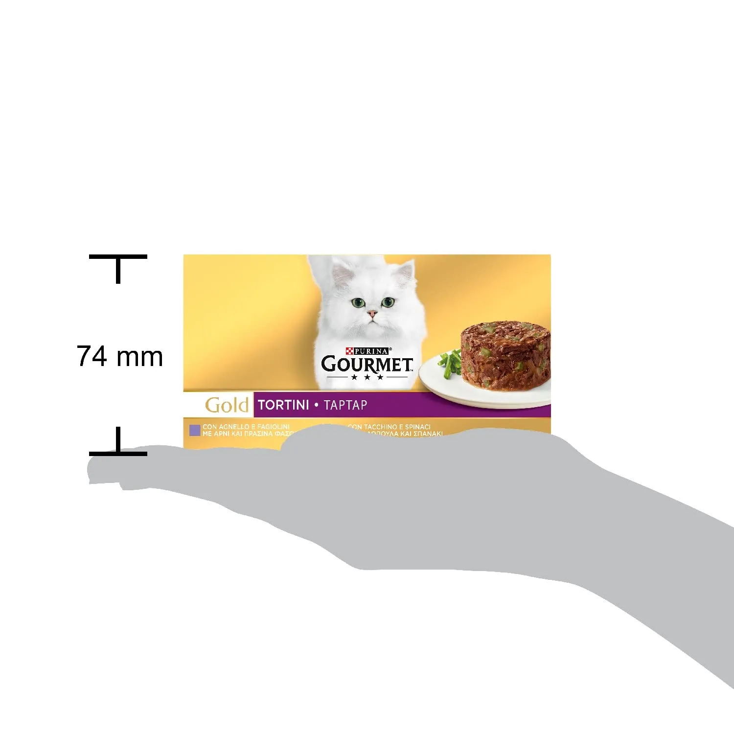 Gourmet Gold Cibo Umido per Gatti Adulti Tortini con Agnello e Spinaci, 48 Lattine da 85g - immagine 4