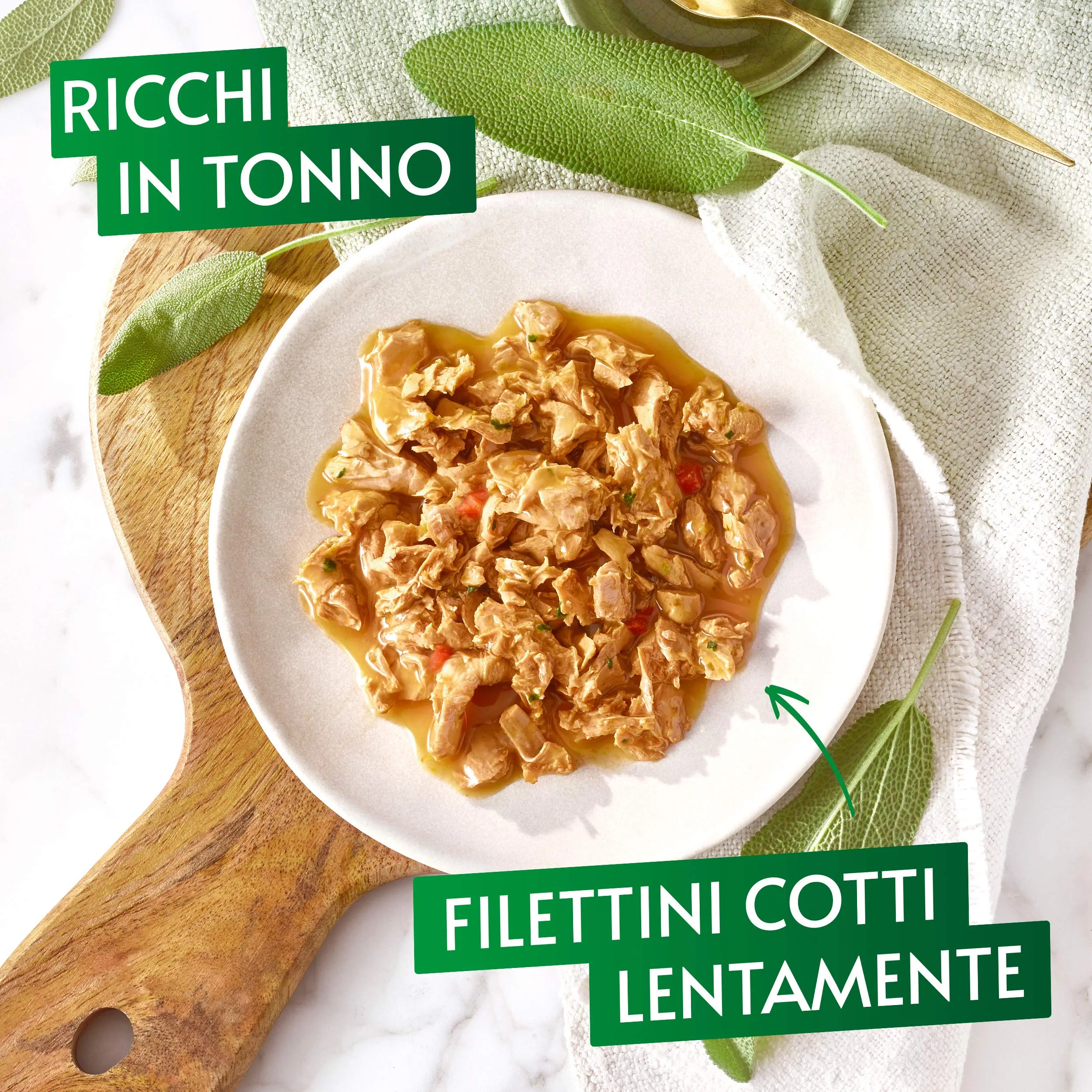 Gourmet Nature's Creations Cibo Umido per Gatti Adulti Straccetti in Tonno con Pomodori e Riso, 24 Lattine da 85g - immagine 2