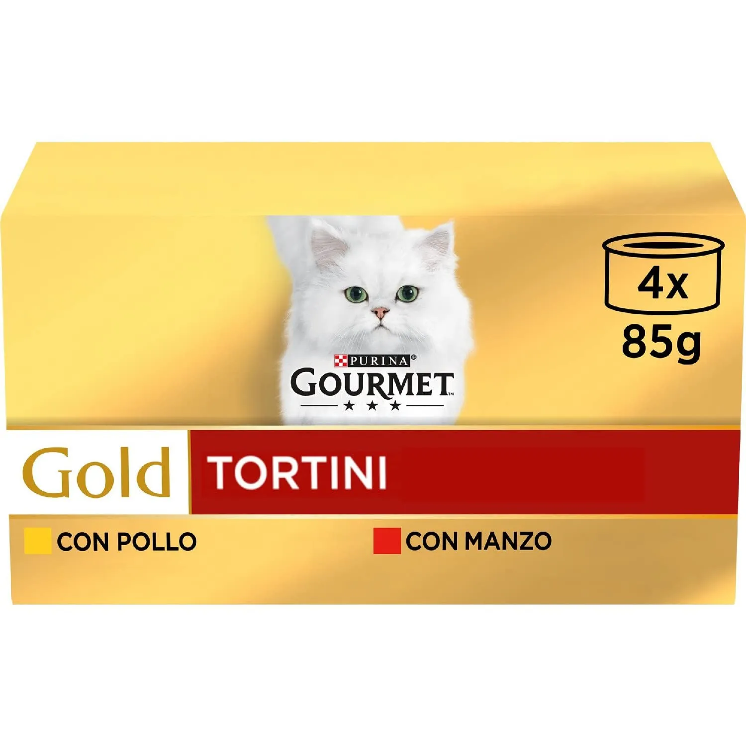 Gourmet Gold Cibo Umido per Gatti Adulti Tortini, 48 Lattine da 85g - immagine 2