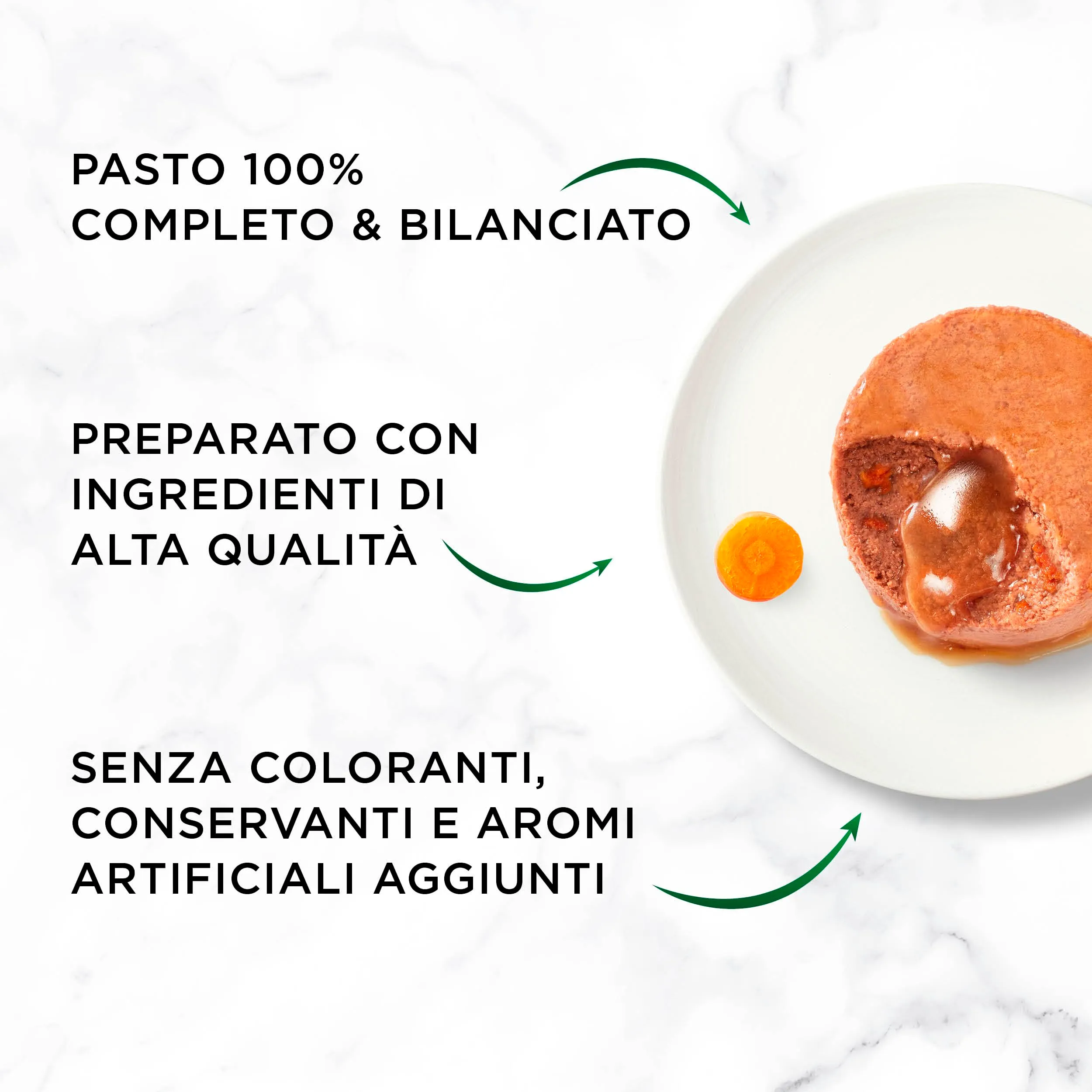 Gourmet Nature's Creations Mousse Cuore di Salsa, Pollo con Carote, Alimento Umido per Gatti, 85g - immagine 3