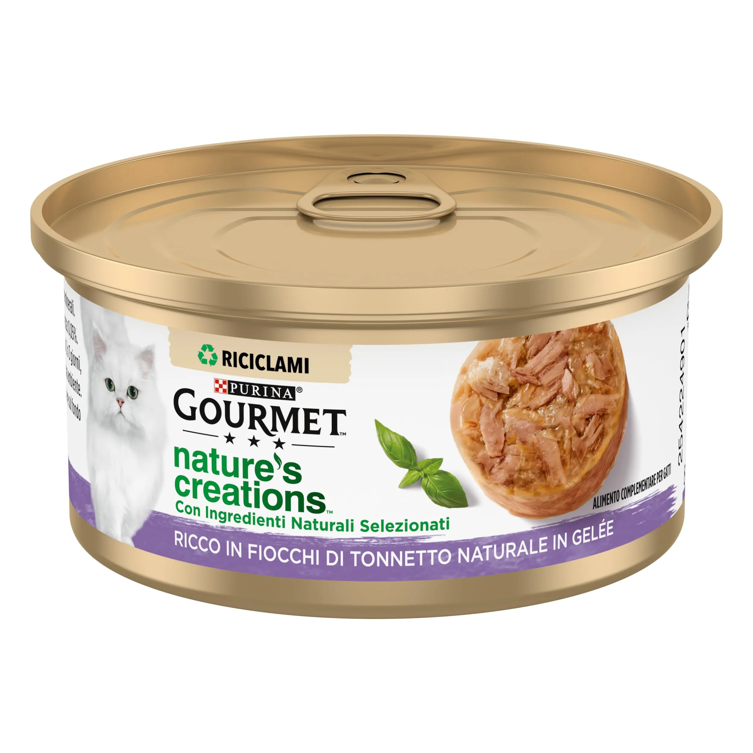 Gourmet Nature's Creations Cibo Umido per Gatti Adulti Fiocchi di Tonnetto Naturale in Gelée, 24 x 70g - immagine 2