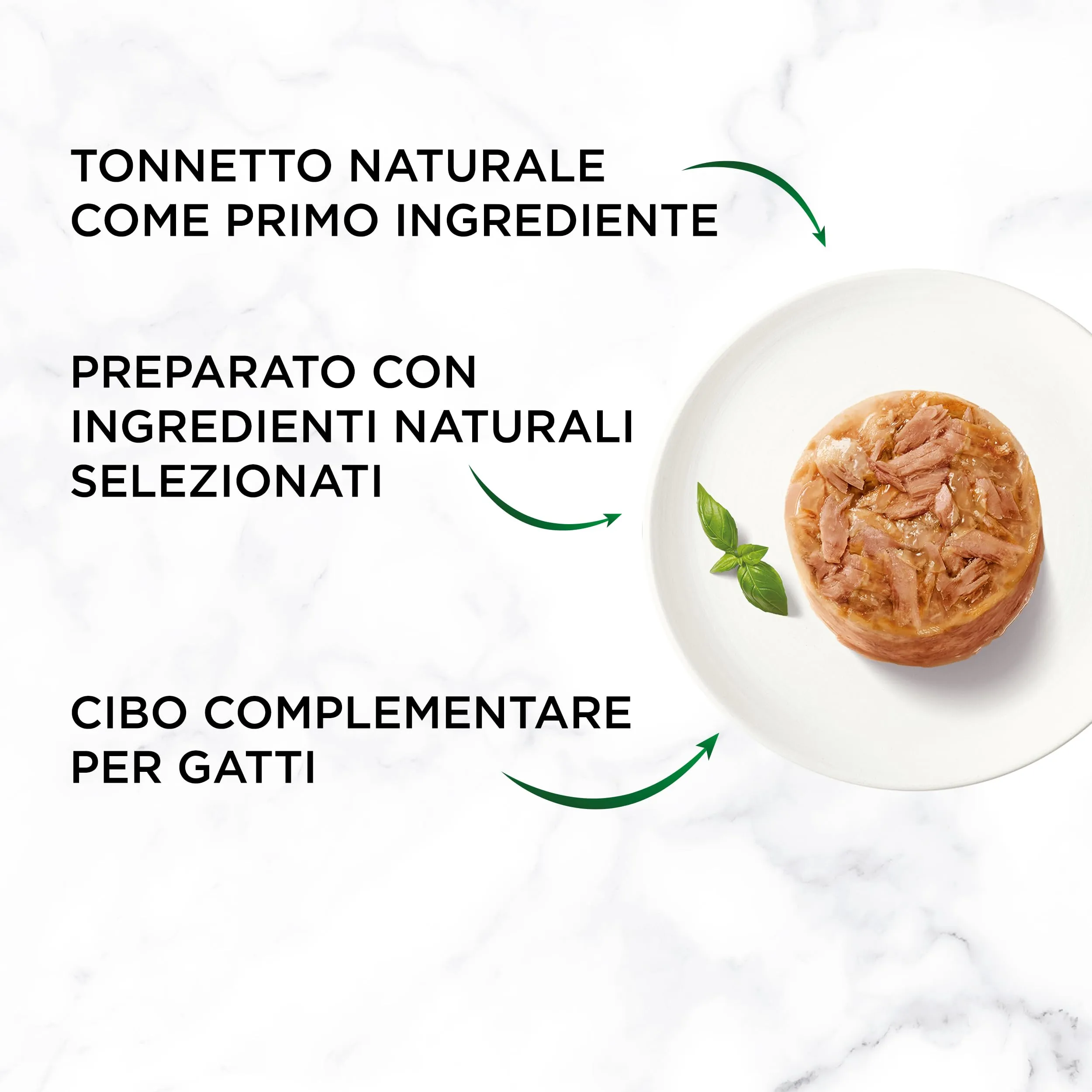 Gourmet Nature's Creations Cibo Umido per Gatti Adulti Fiocchi di Tonnetto Naturale in Gelée, 24 x 70g - immagine 5