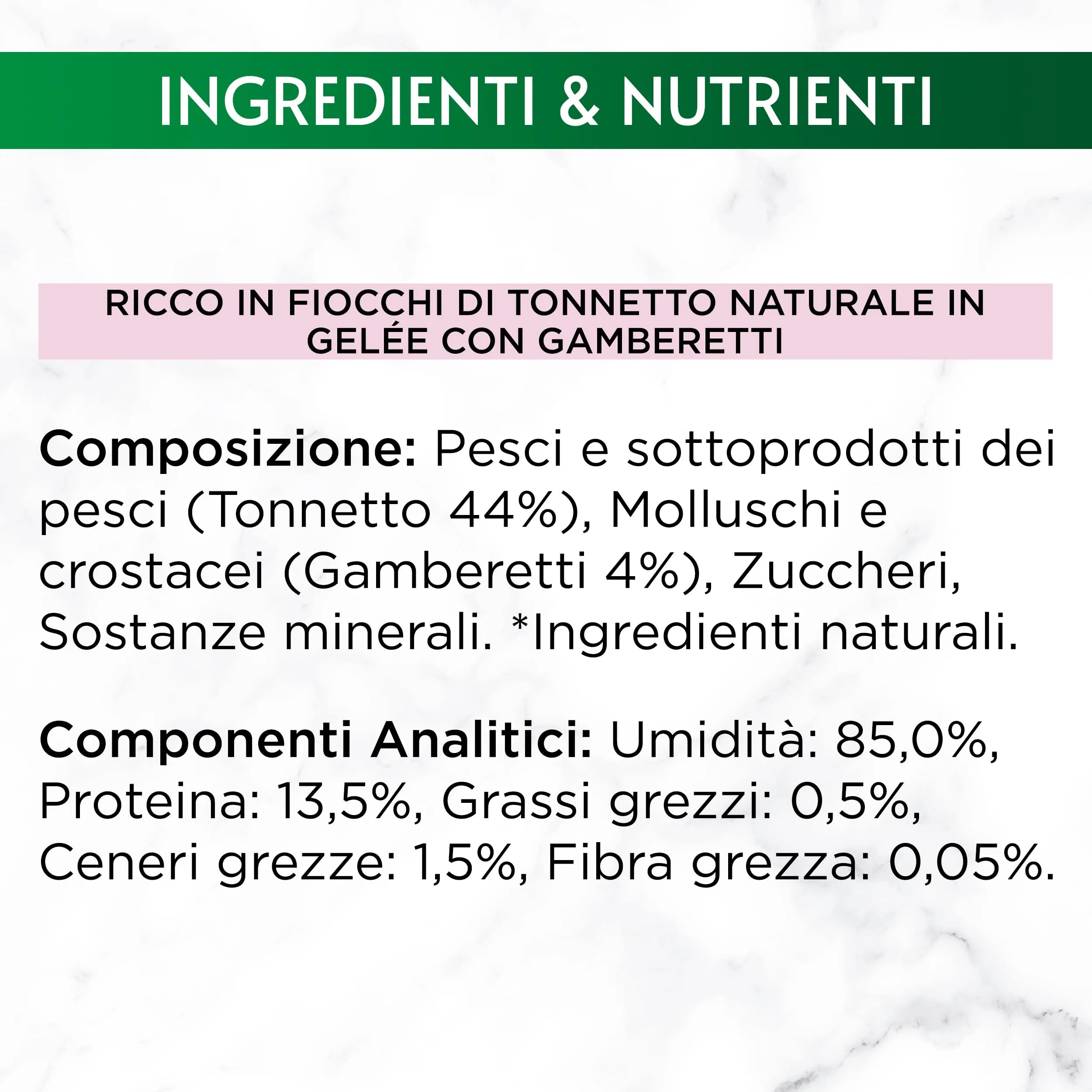 Gourmet Nature's Creations Cibo Umido per Gatti Adulti Fiocchi di Tonnetto Naturale e Gamberetti in Gelée, 24 x 70g - immagine 6