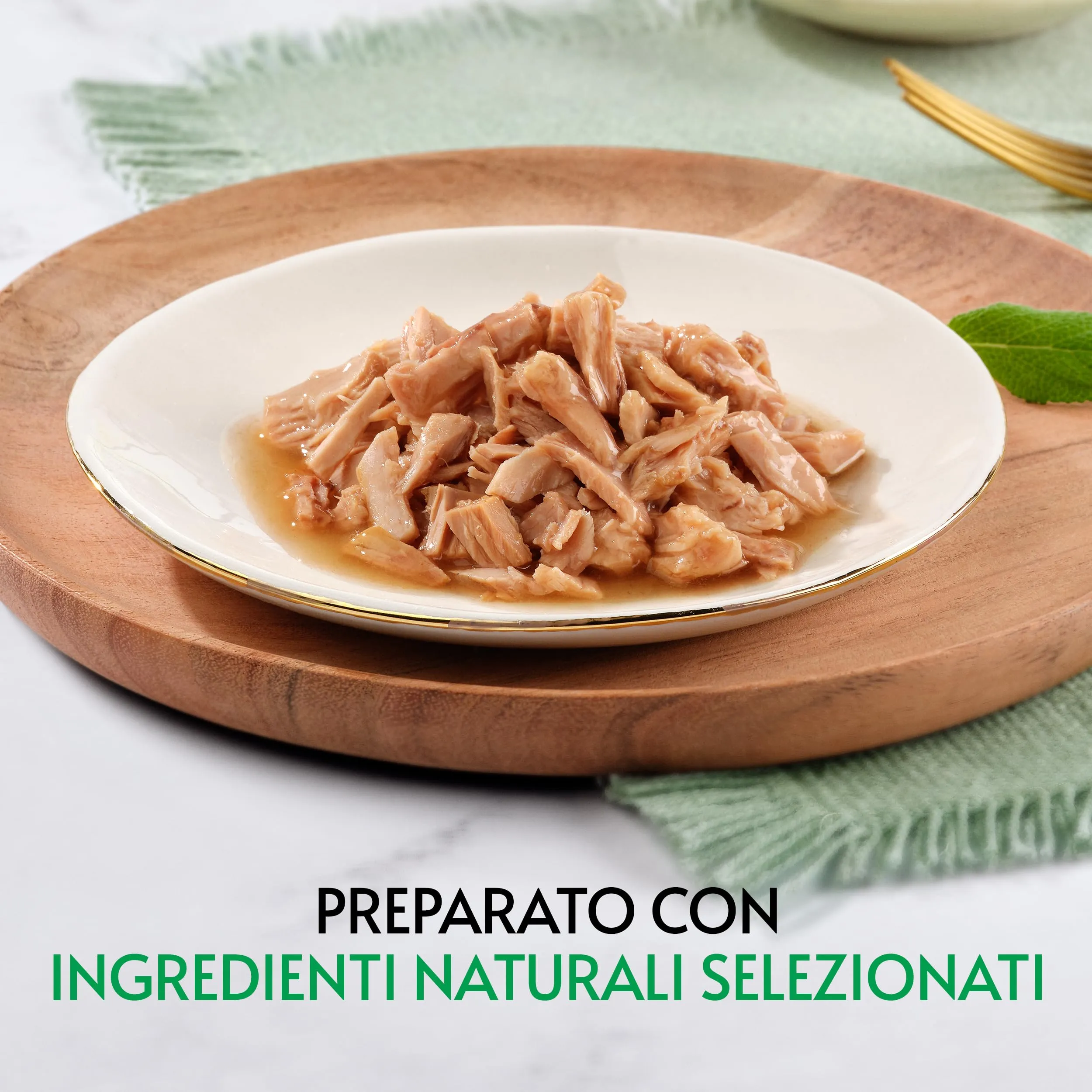 Gourmet Nature's Creations Cibo Umido per Gatti Adulti Trancetti di Tonnetto Naturale in Salsa 24 Lattine da 70g - immagine 4