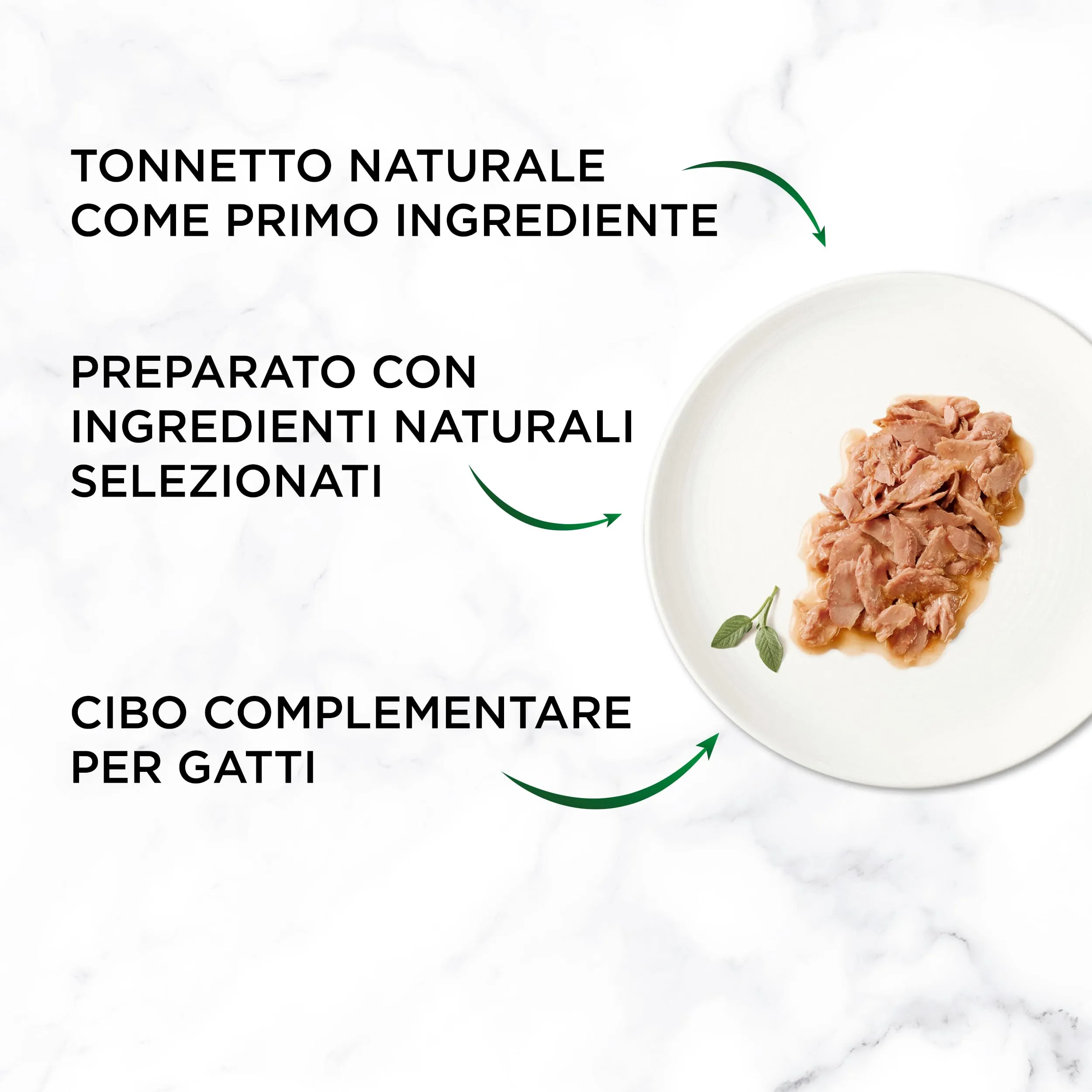 Gourmet Nature's Creations Cibo Umido per Gatti Adulti Trancetti di Tonnetto Naturale in Salsa 24 Lattine da 70g - immagine 5