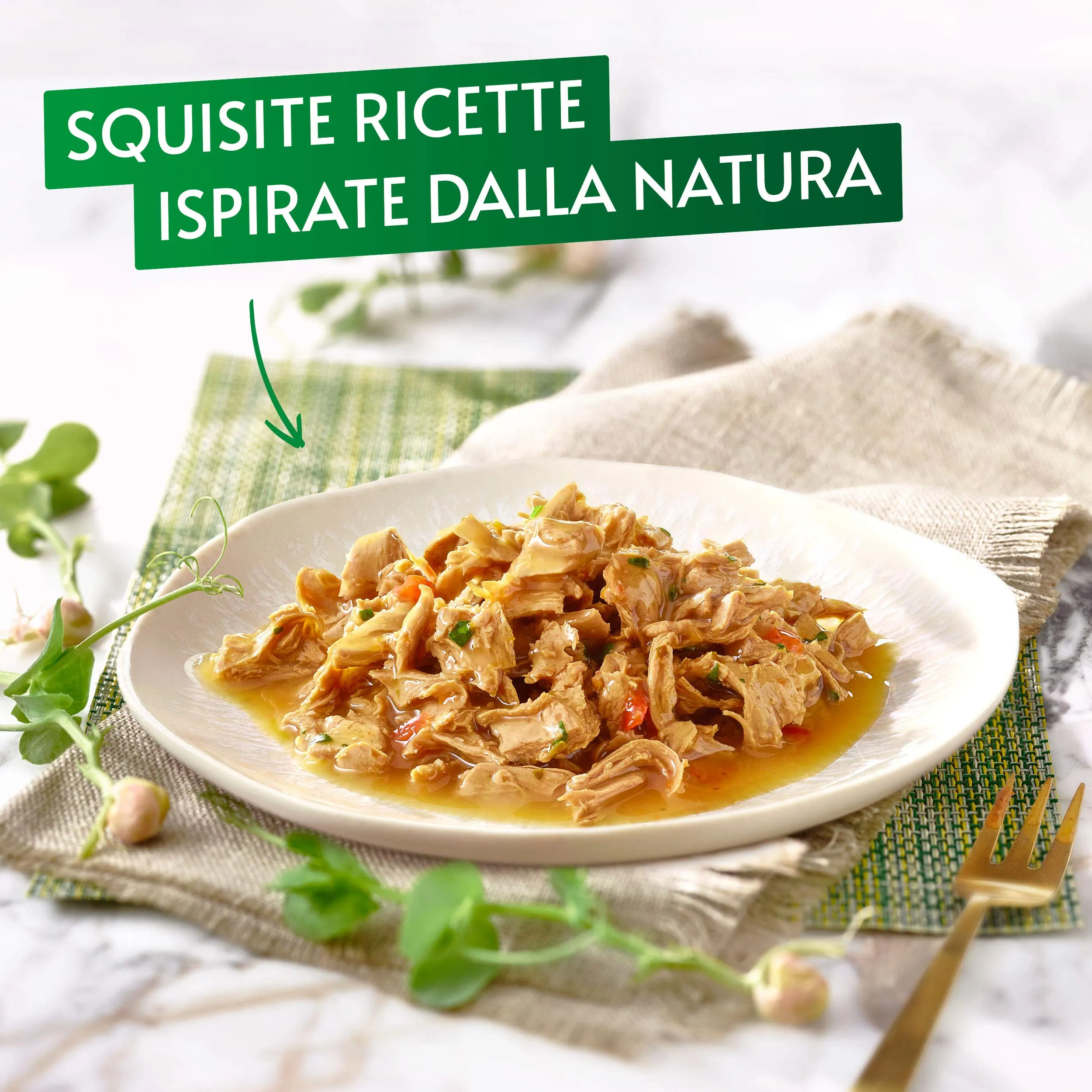 Gourmet Nature's Creations Cibo Umido per Gatti Adulti Filettini in Pollo con Spinaci e Pomodori, 24 x 85g - immagine 2