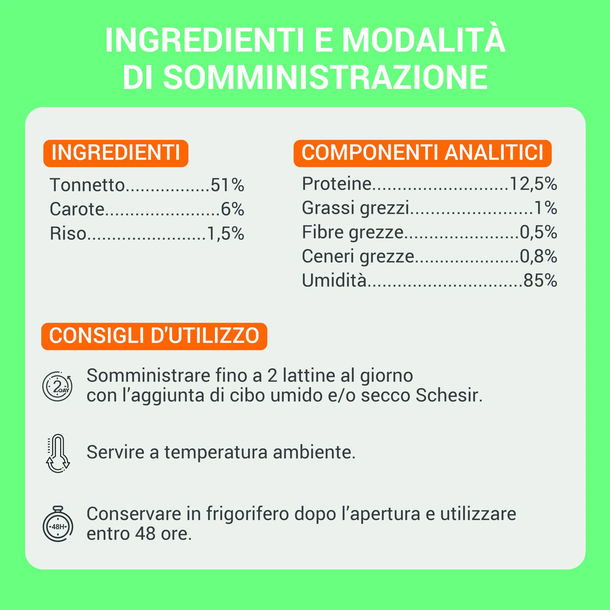Schesir Filetti di Tonno con Carote in Gelatina, Cibo Umido Complementare per Gatti, 12 lattine da 70g - immagine 3