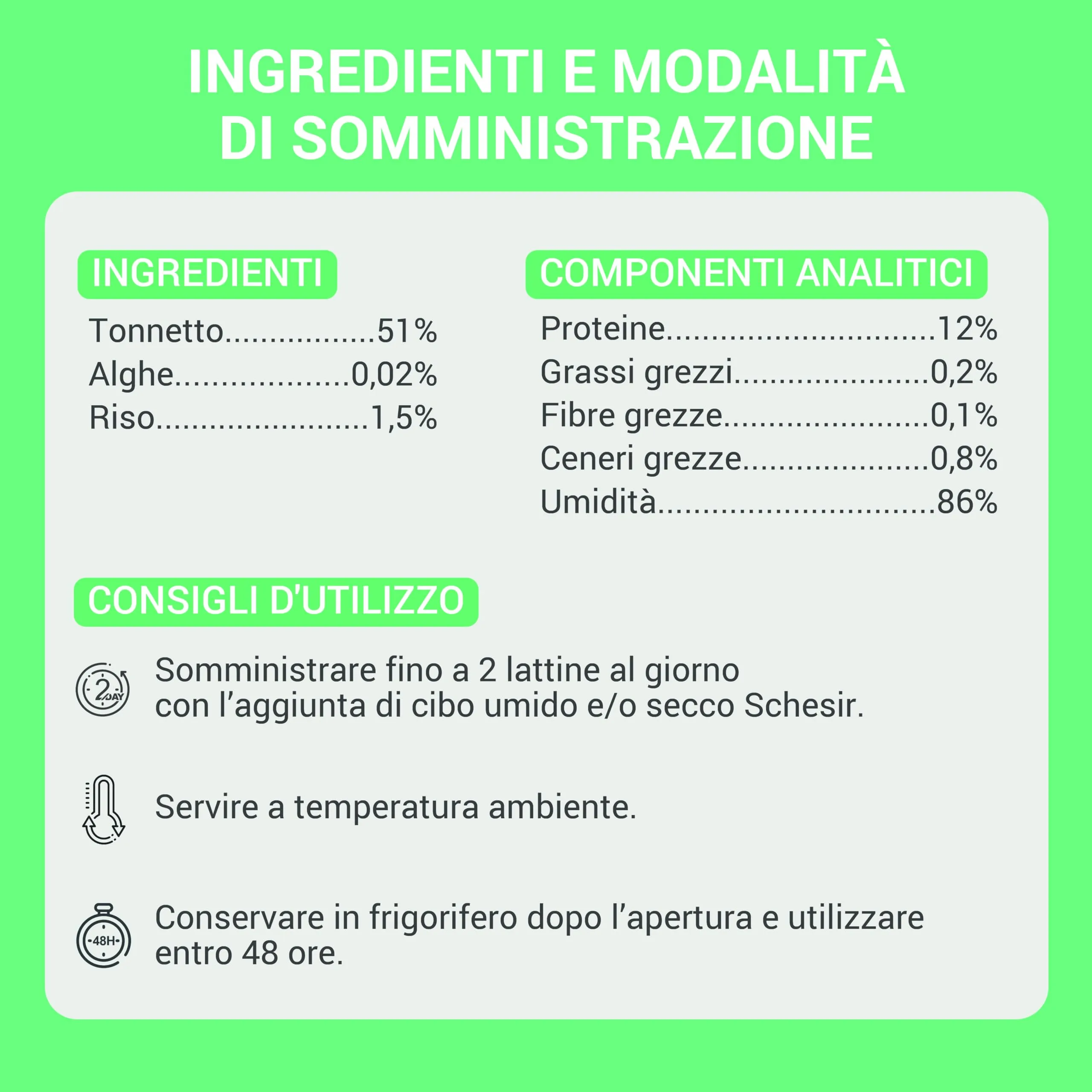Schesir Filetti di Tonno con Alghe in Gelatina, Cibo Umido Complementare per Gatti, 12 lattine da 70g - immagine 3