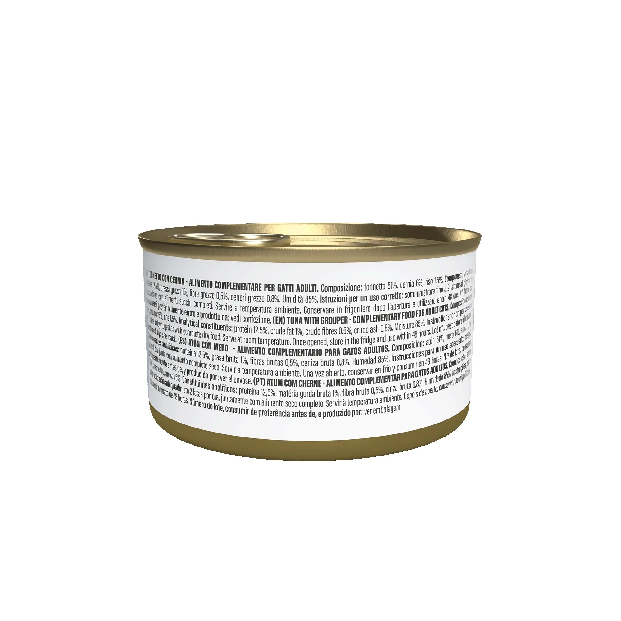 Schesir Filetti di Tonno con Cernia in Gelatina, Cibo Umido Complementare per Gatti, 12 x 70g - immagine 7