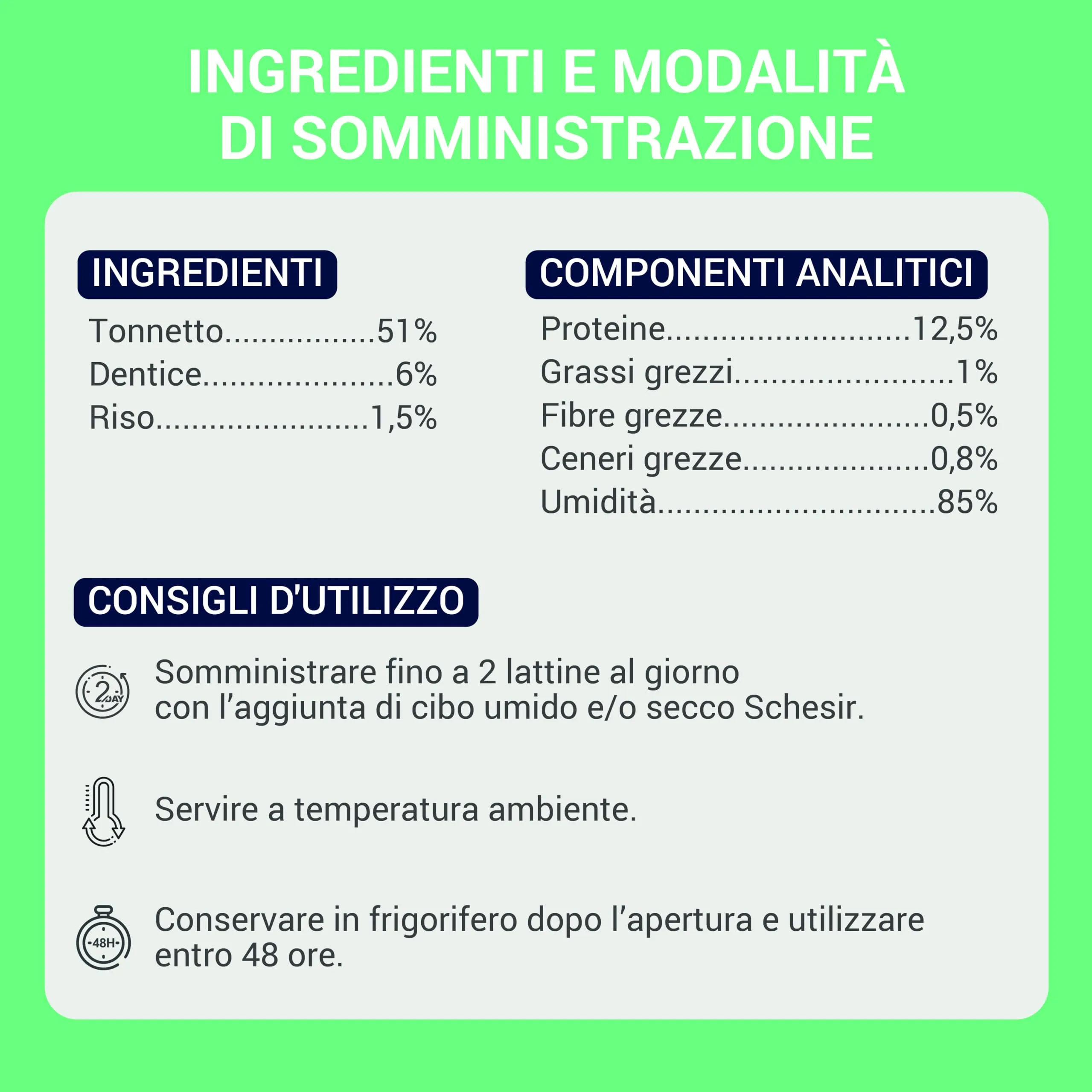 Schesir Filetti di Tonno con Dentice in Gelatina, Cibo Umido Complementare per Gatti, 12 x 70g - immagine 3