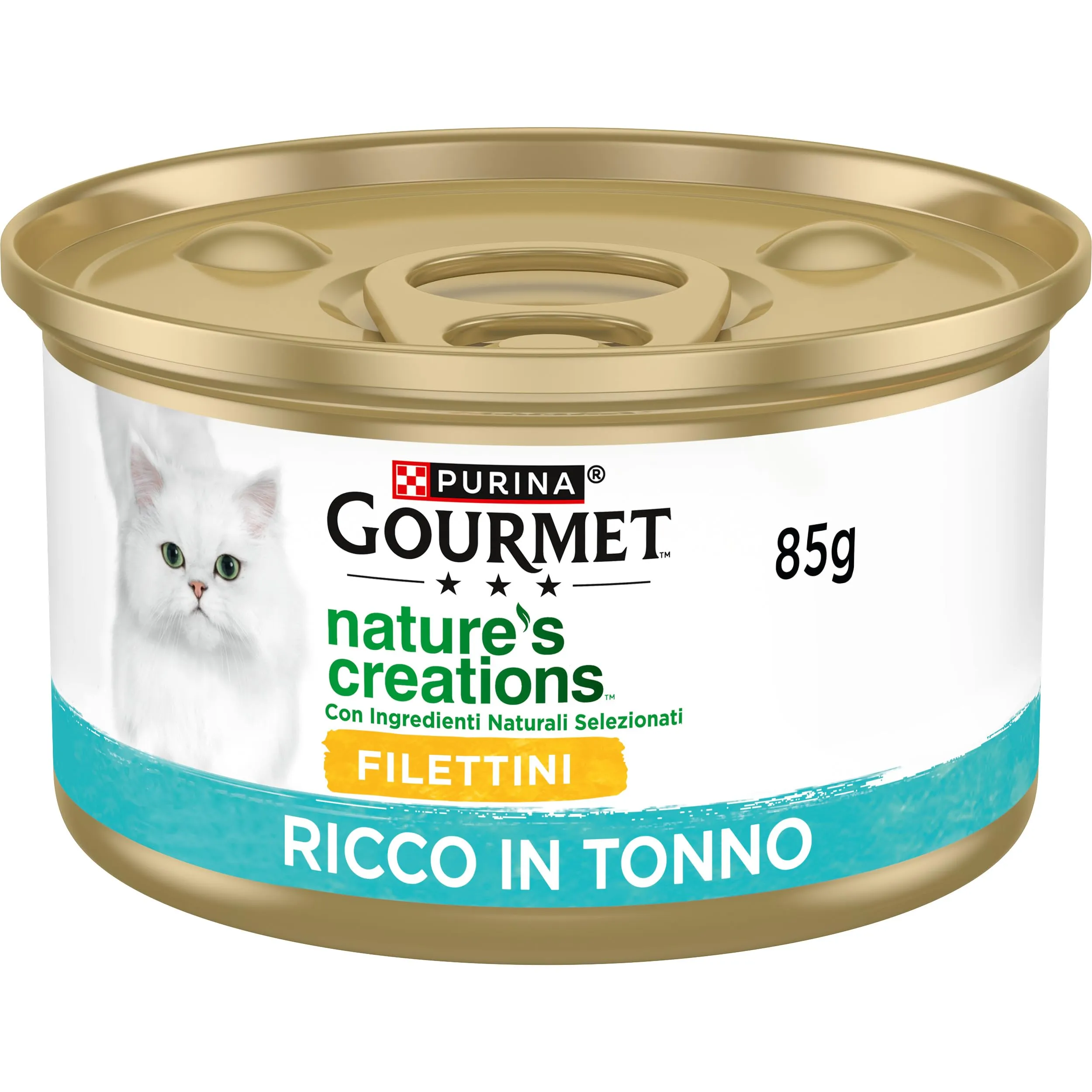 Gourmet Nature's Creations Cibo Umido per Gatti Adulti Filettini con Tonno, Pomodori e Riso, 12 x 85g - immagine 4