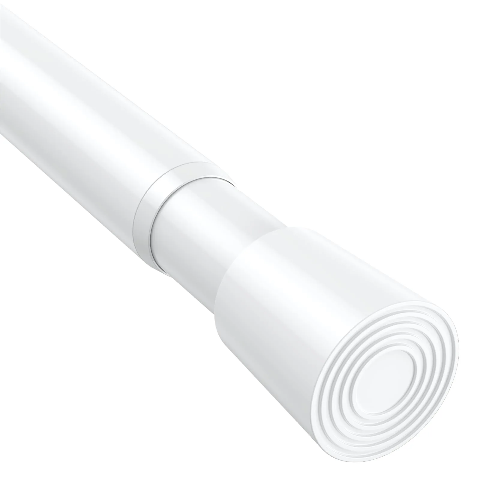 BSYXLSX Bastoni per Tende a Pressione, 75-195 cm, Ø 22 mm, Bianco - immagine 1