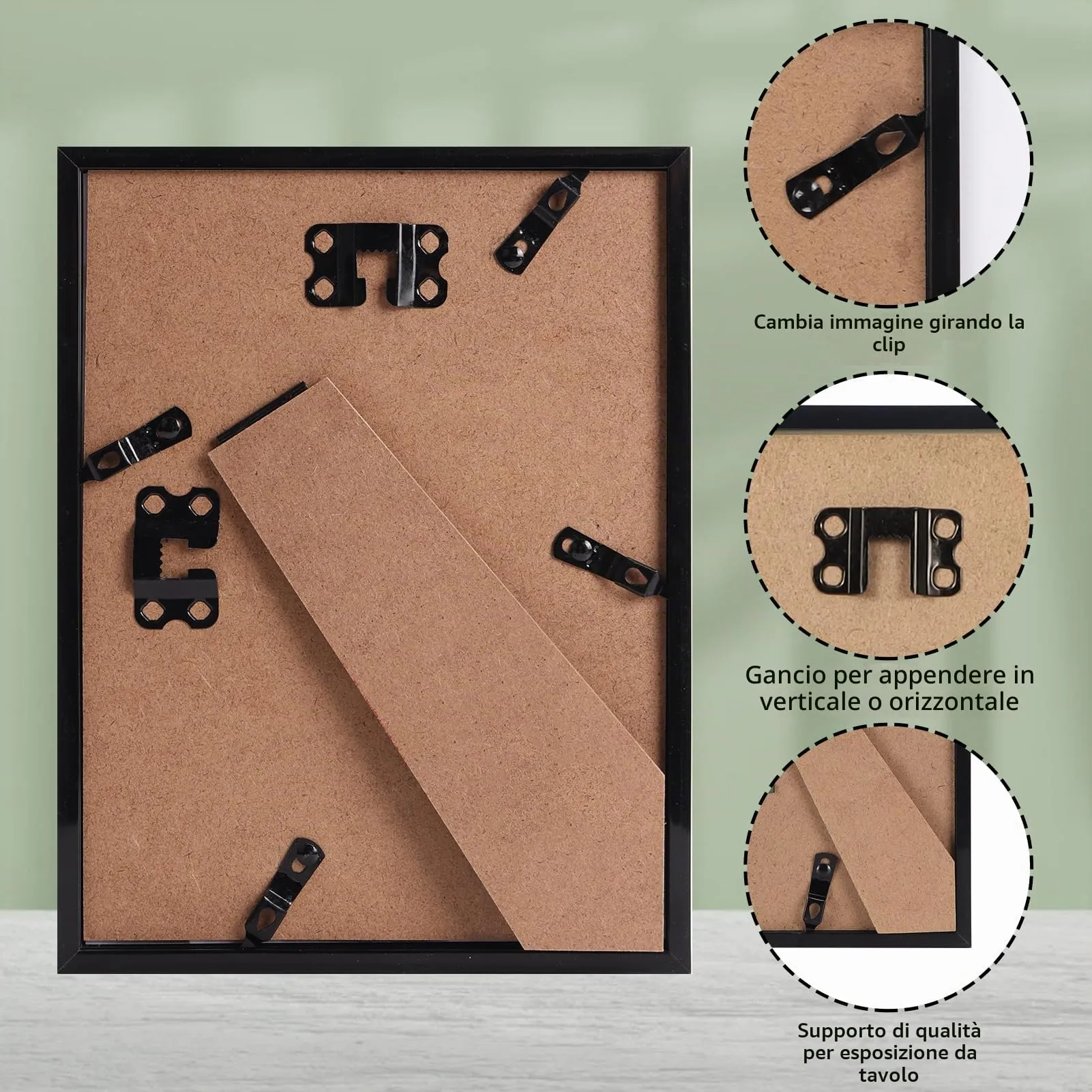 Ditwis Cornice 15x20 Nera per Foto e Immagini - immagine 7
