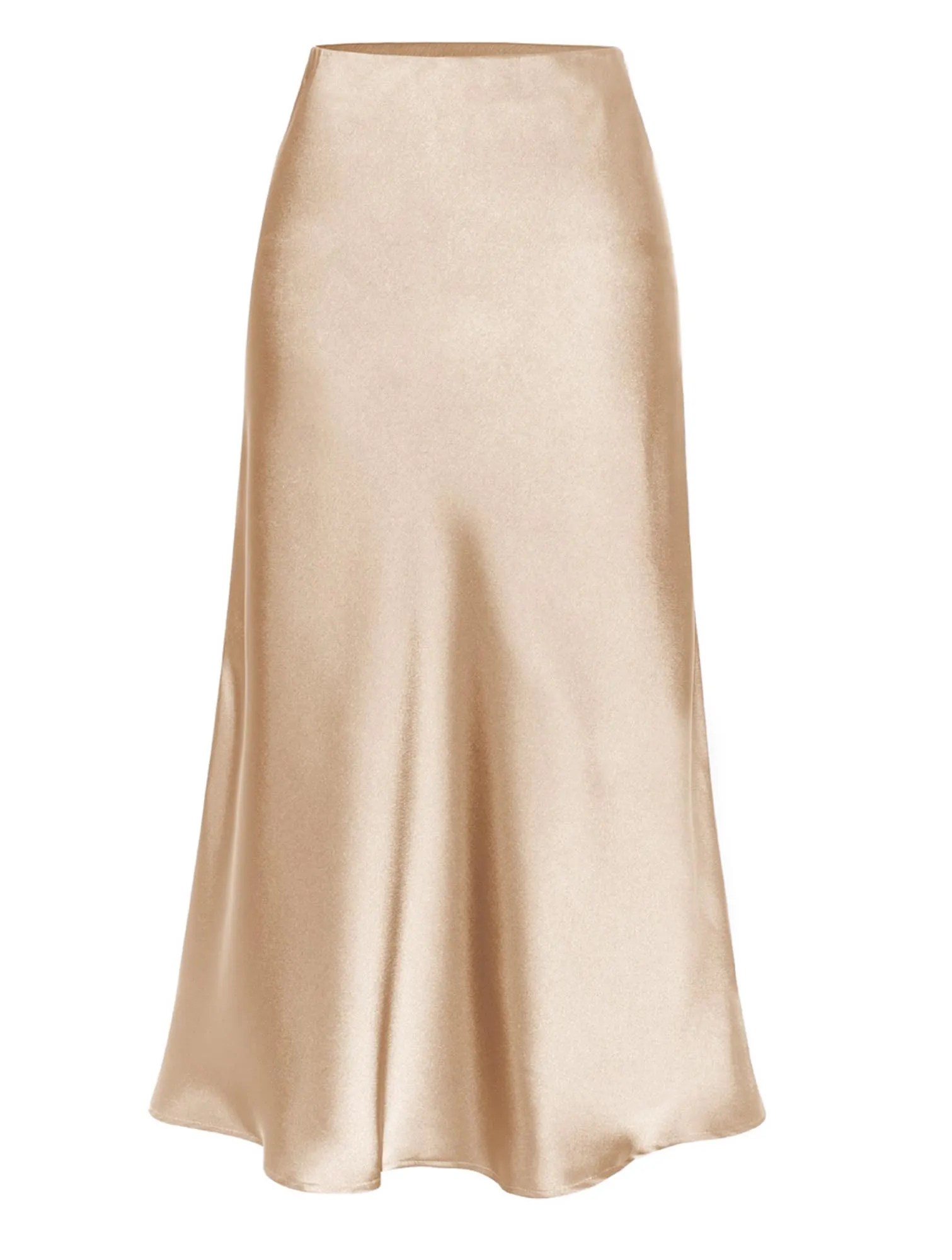 Koerye Gonna Donna Midi Satinata Vita Alta A-Line - immagine 6