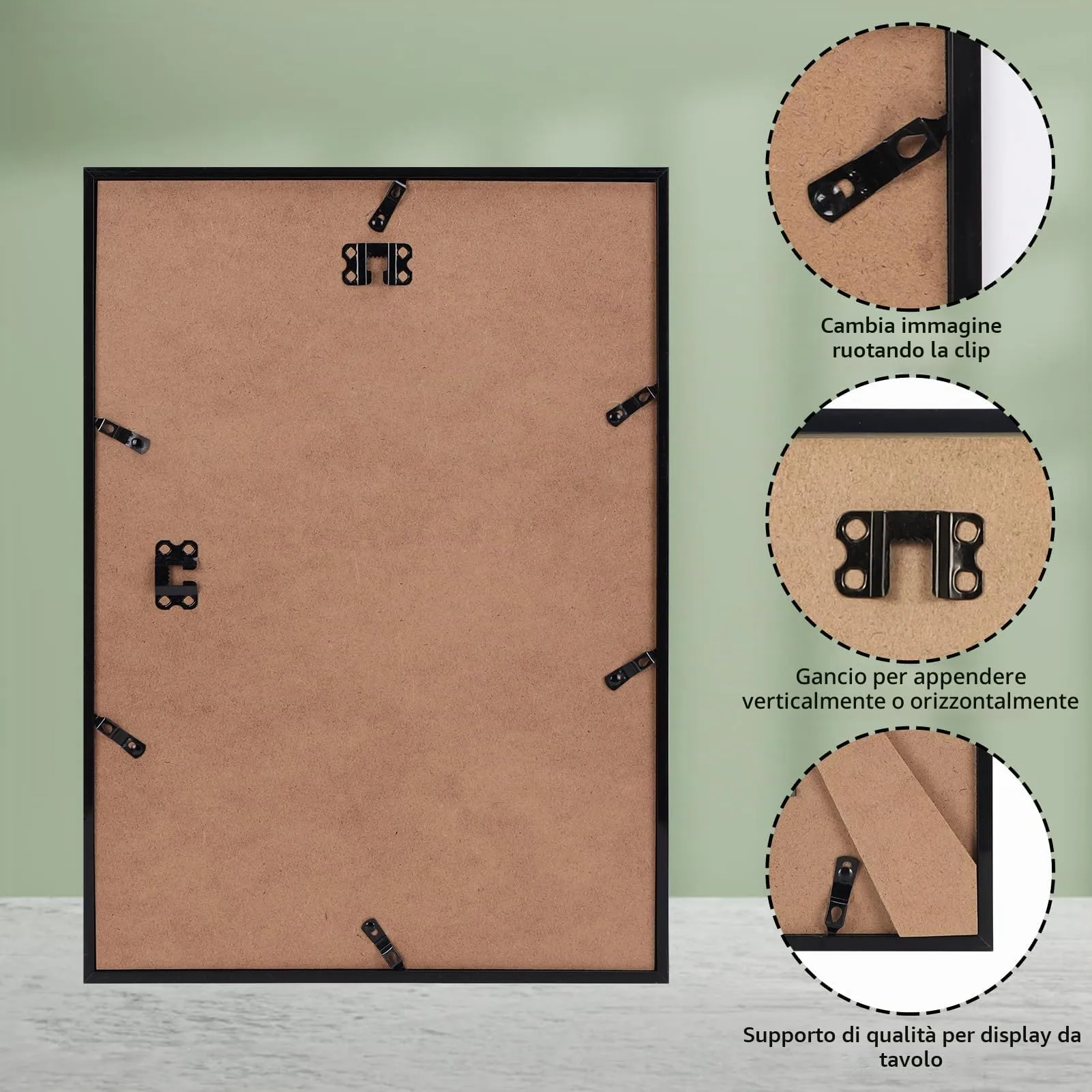 Ditwis Cornice A3 Nera, 29,7x42 cm - immagine 8